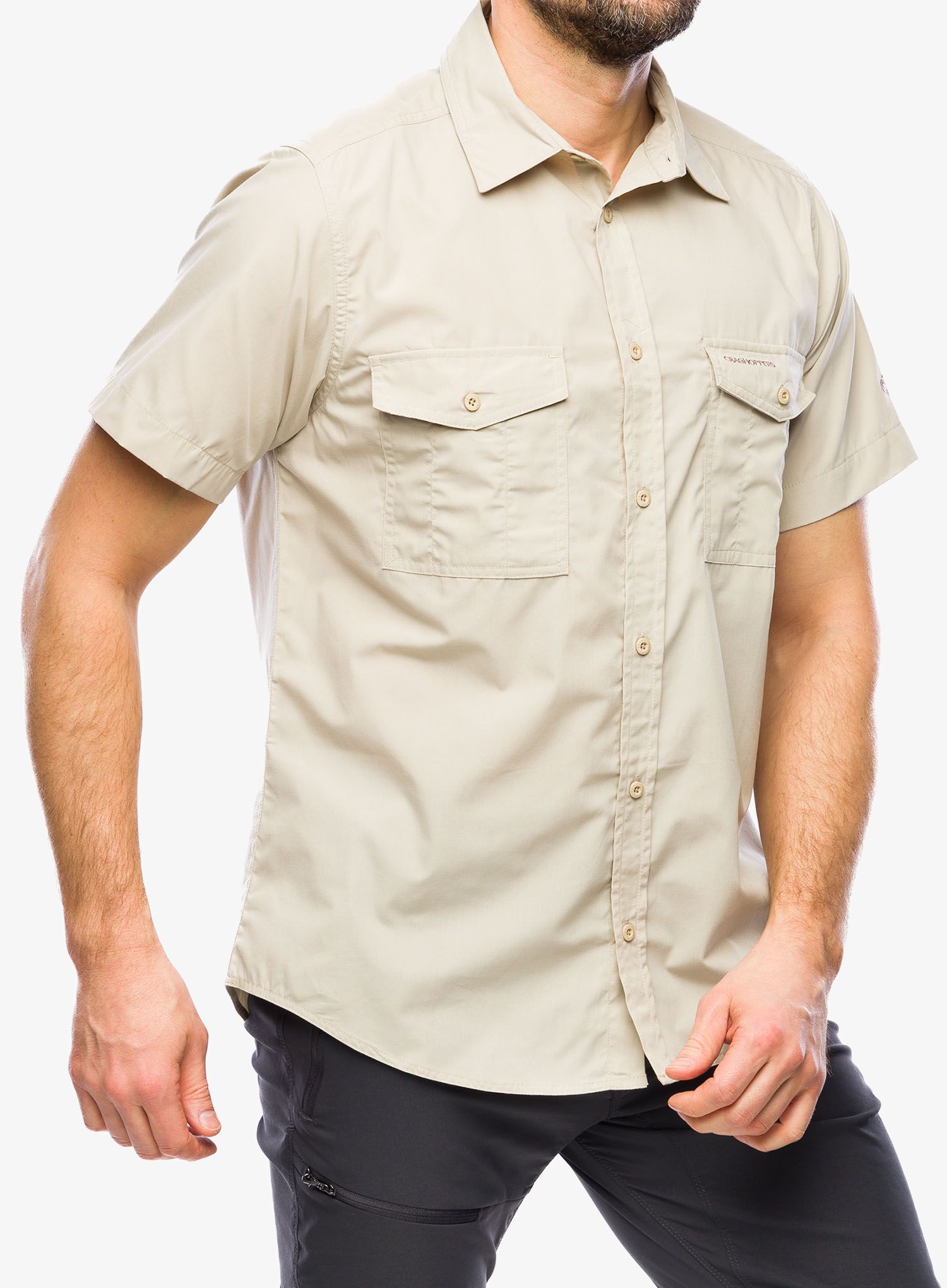 Putna košulja Craghoppers Kiwi SS Shirt - oatmeal
