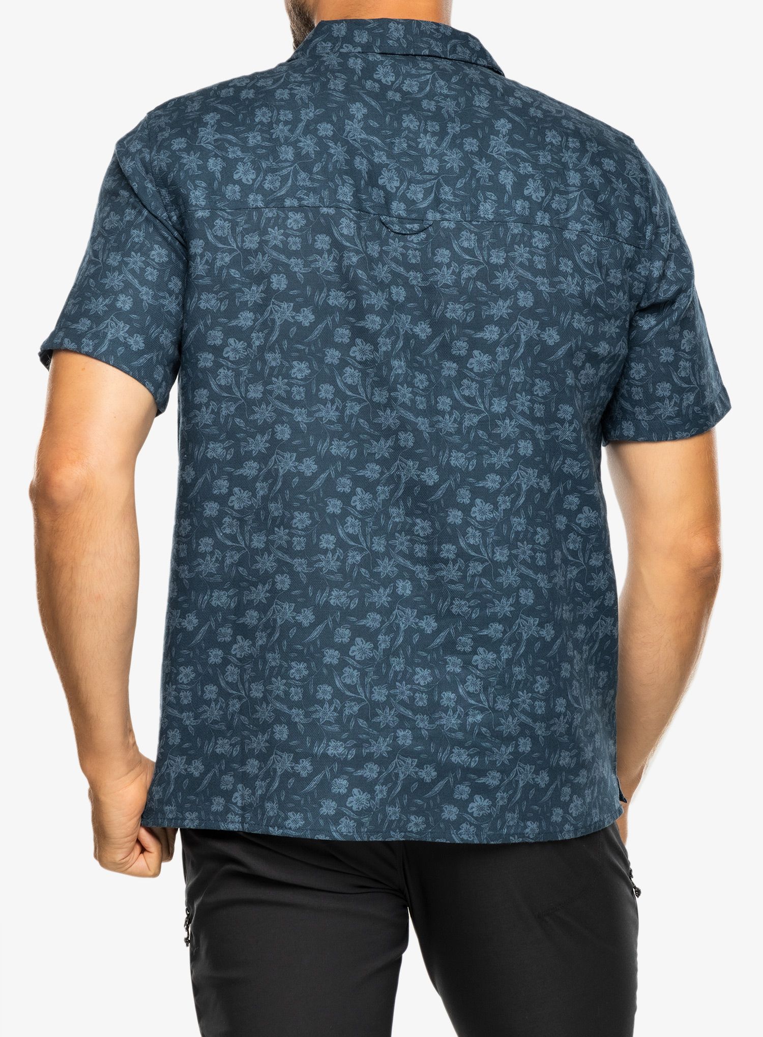 Planinarska košulja Craghoppers NosiBotanical Pasport S/S Shirt - poseidon blue print