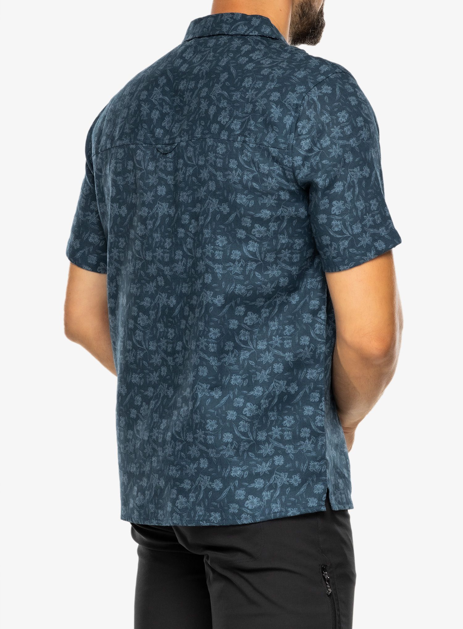 Planinarska košulja Craghoppers NosiBotanical Pasport S/S Shirt - poseidon blue print