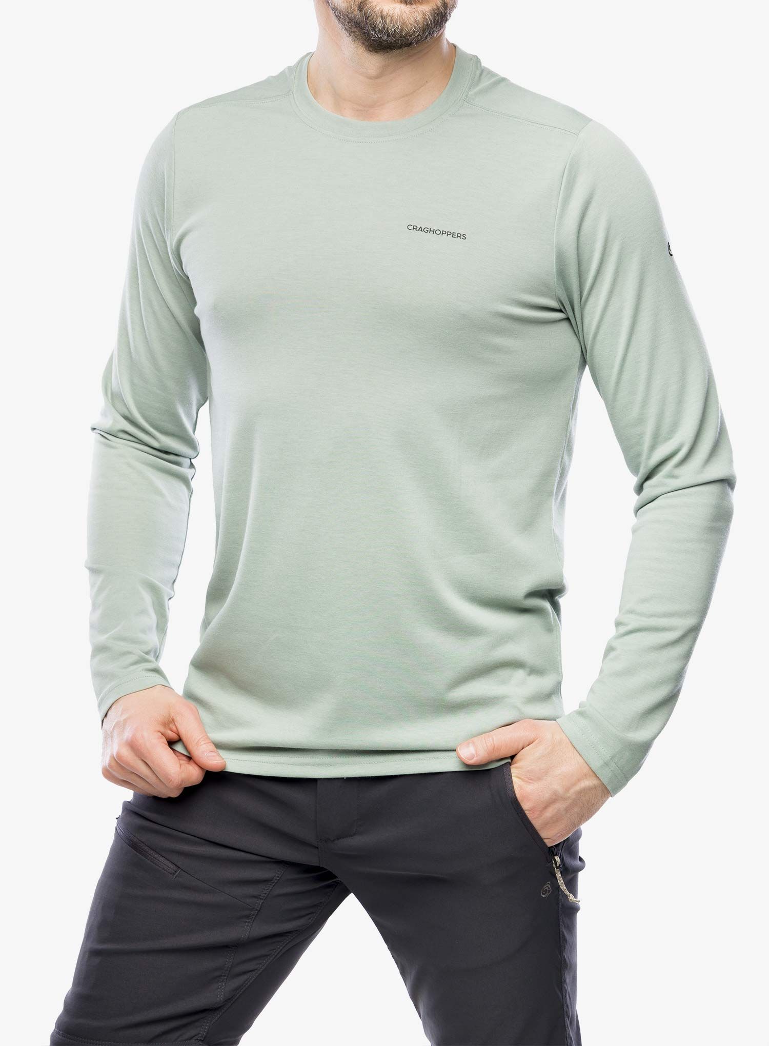 Majica dugih rukava Craghoppers NosiLife Abel LS T-Shirt - lichen green