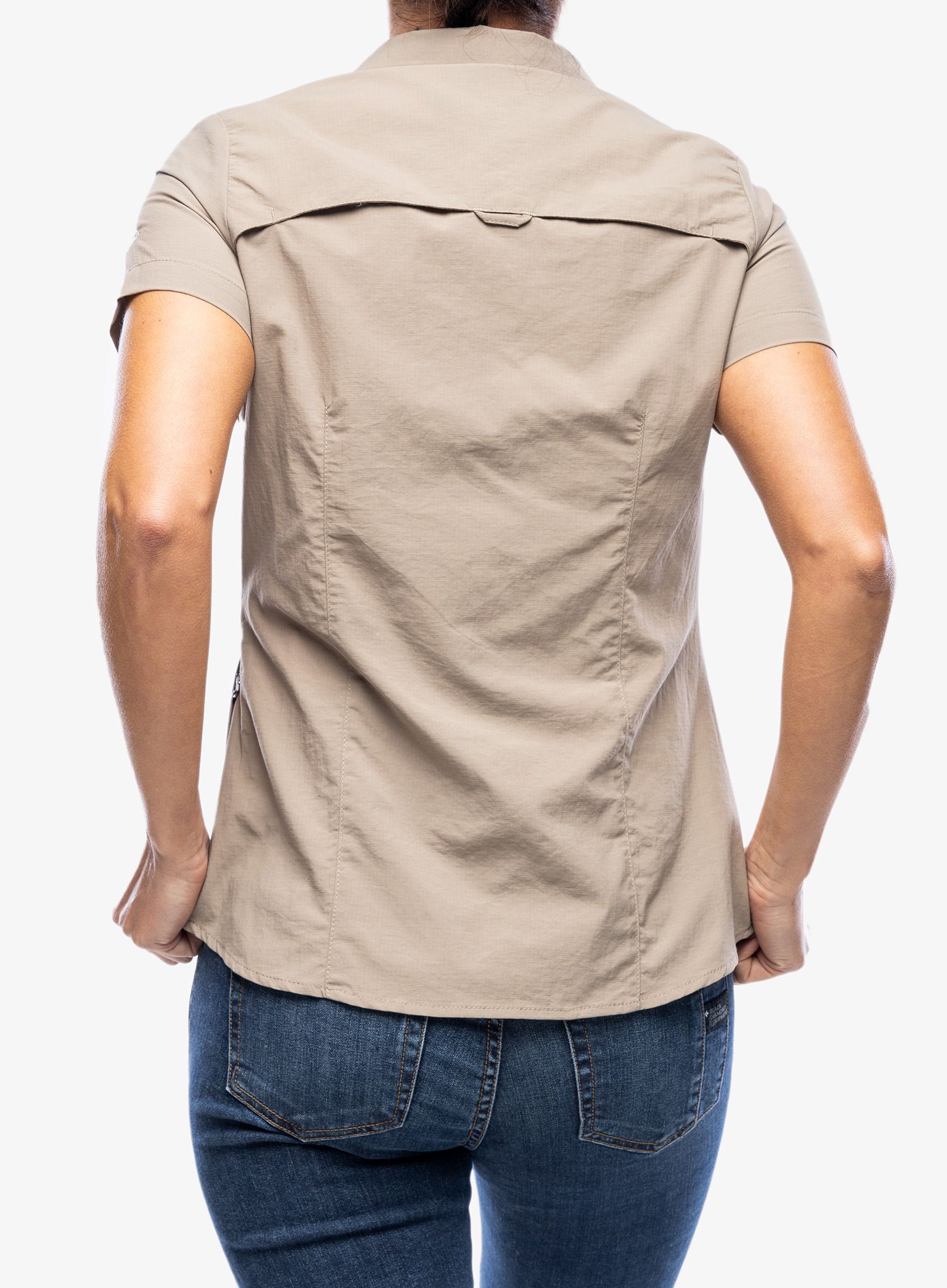 Ženska putna košulja Craghoppers NosiLife Adventure II S/S Shirt - mushroom