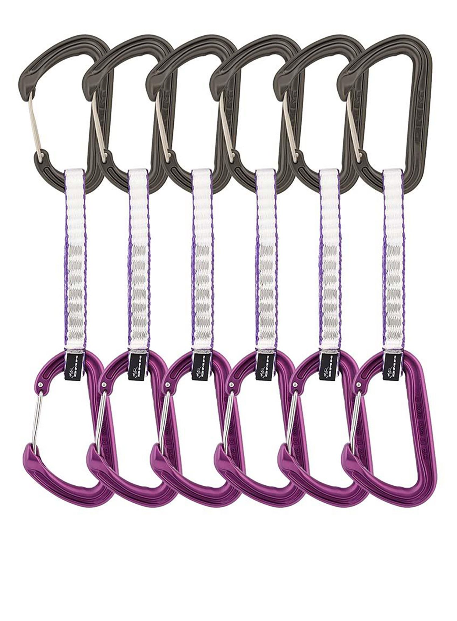 Penjački kompleti DMM Chimera Quickdraw 12 cm 6-pack - purple