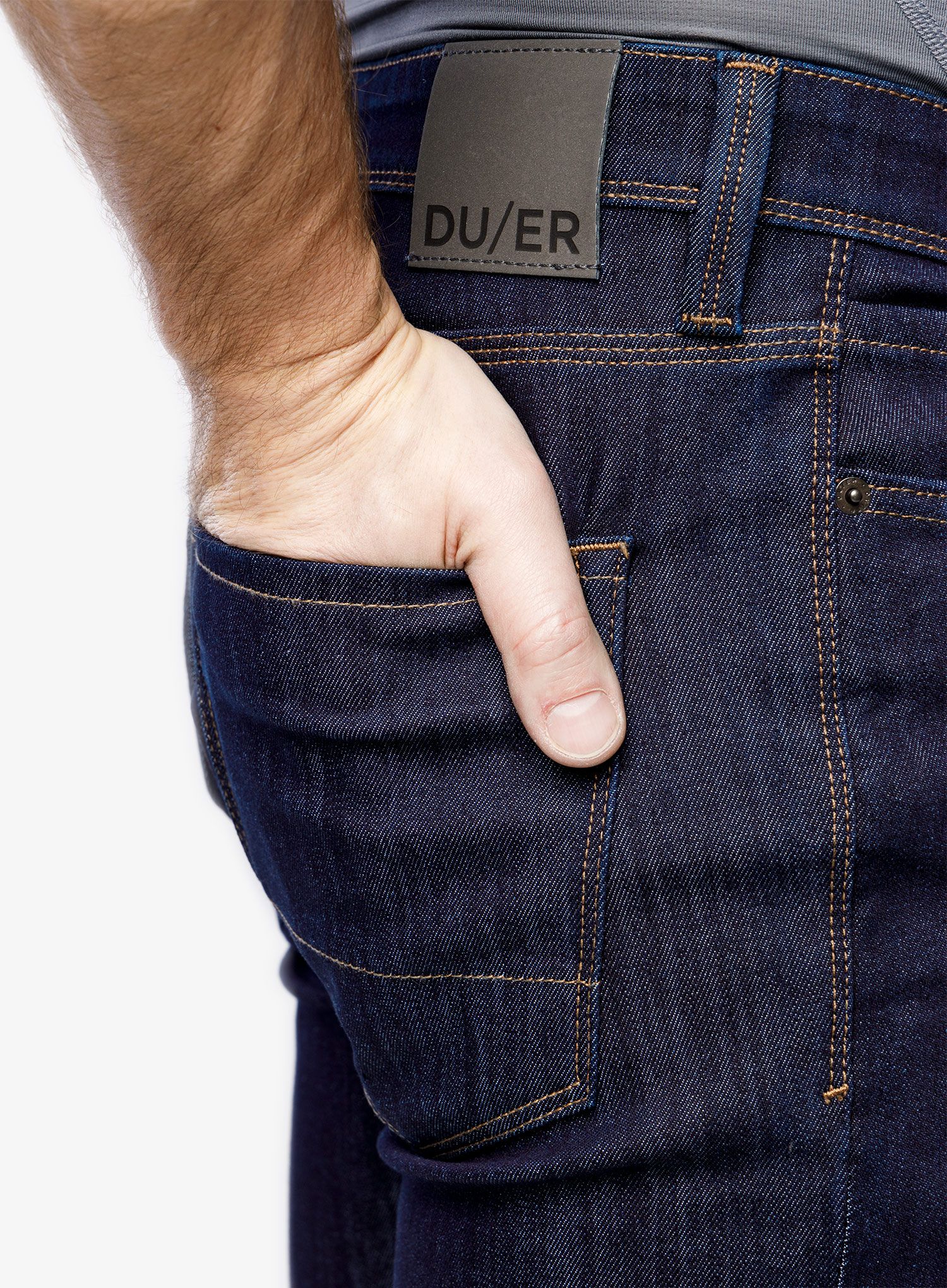 Hlače DUER All-Weather Denim Slim - heritage rinse