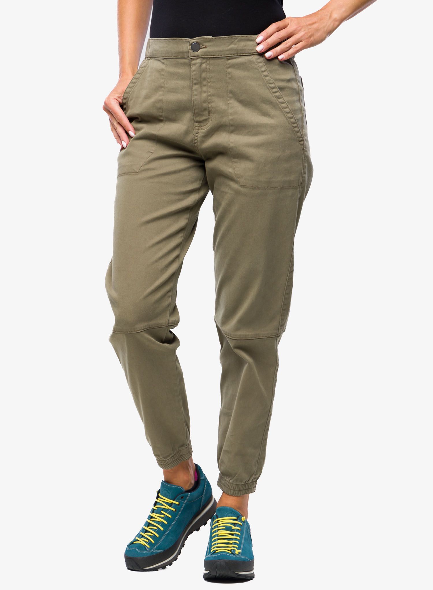 Ženske hlače DUER Live Free High Rise Jogger - olive