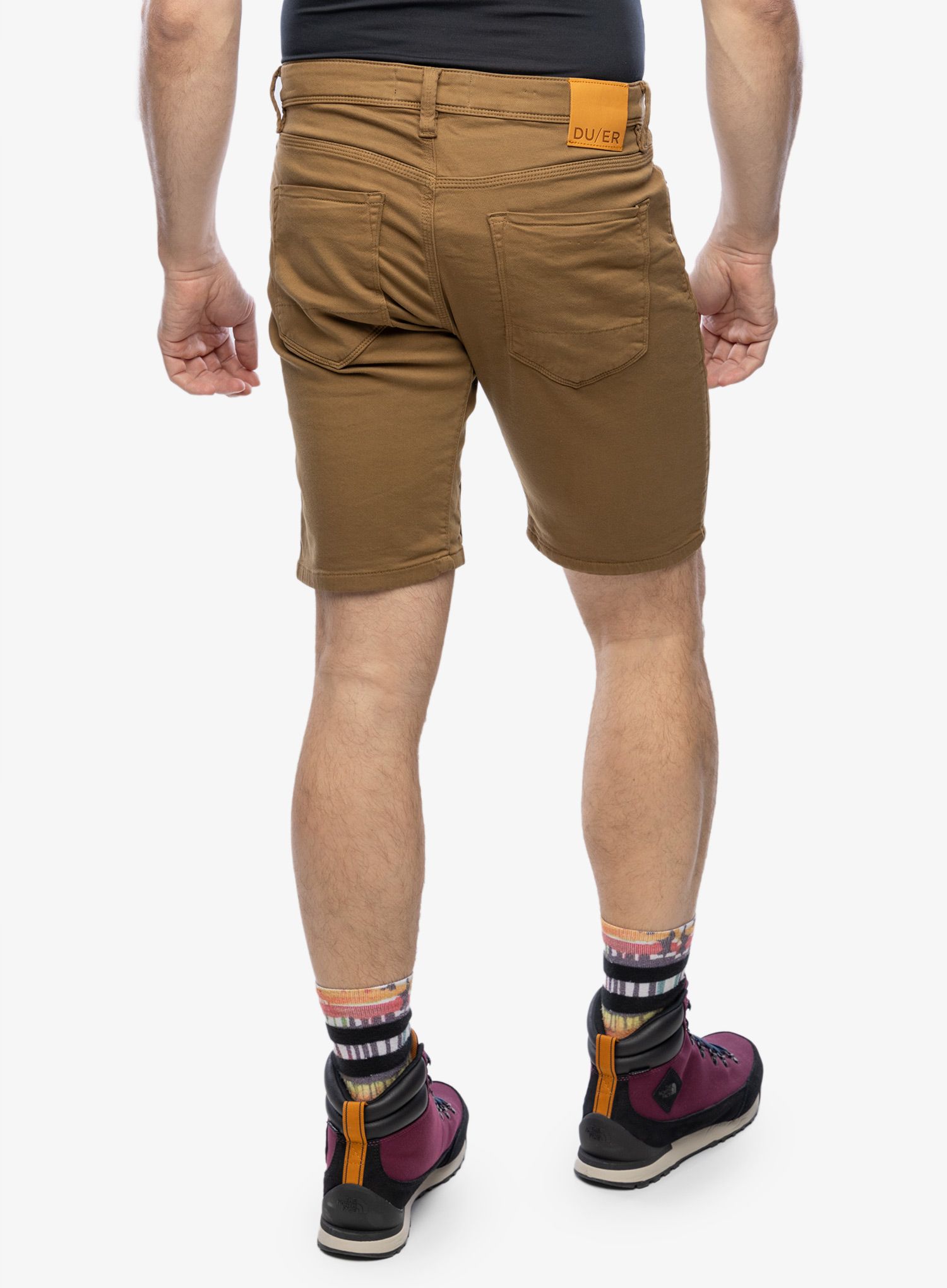 Kratke hlače DUER No Sweat Slim Short - tobacco
