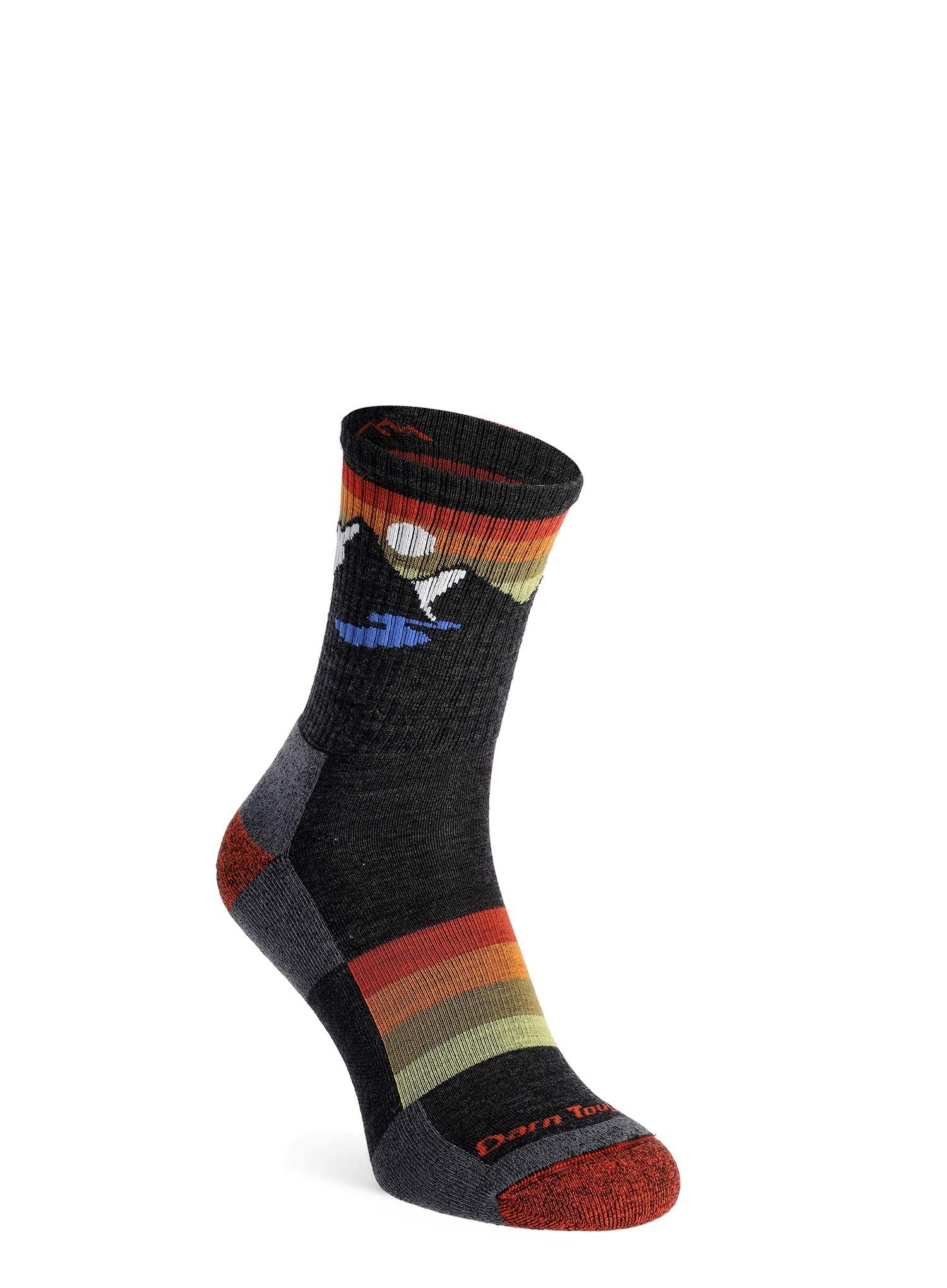 Čarape Darn Tough Sunset Ridge Micro Crew Lightweight with Cushion - charcoal
