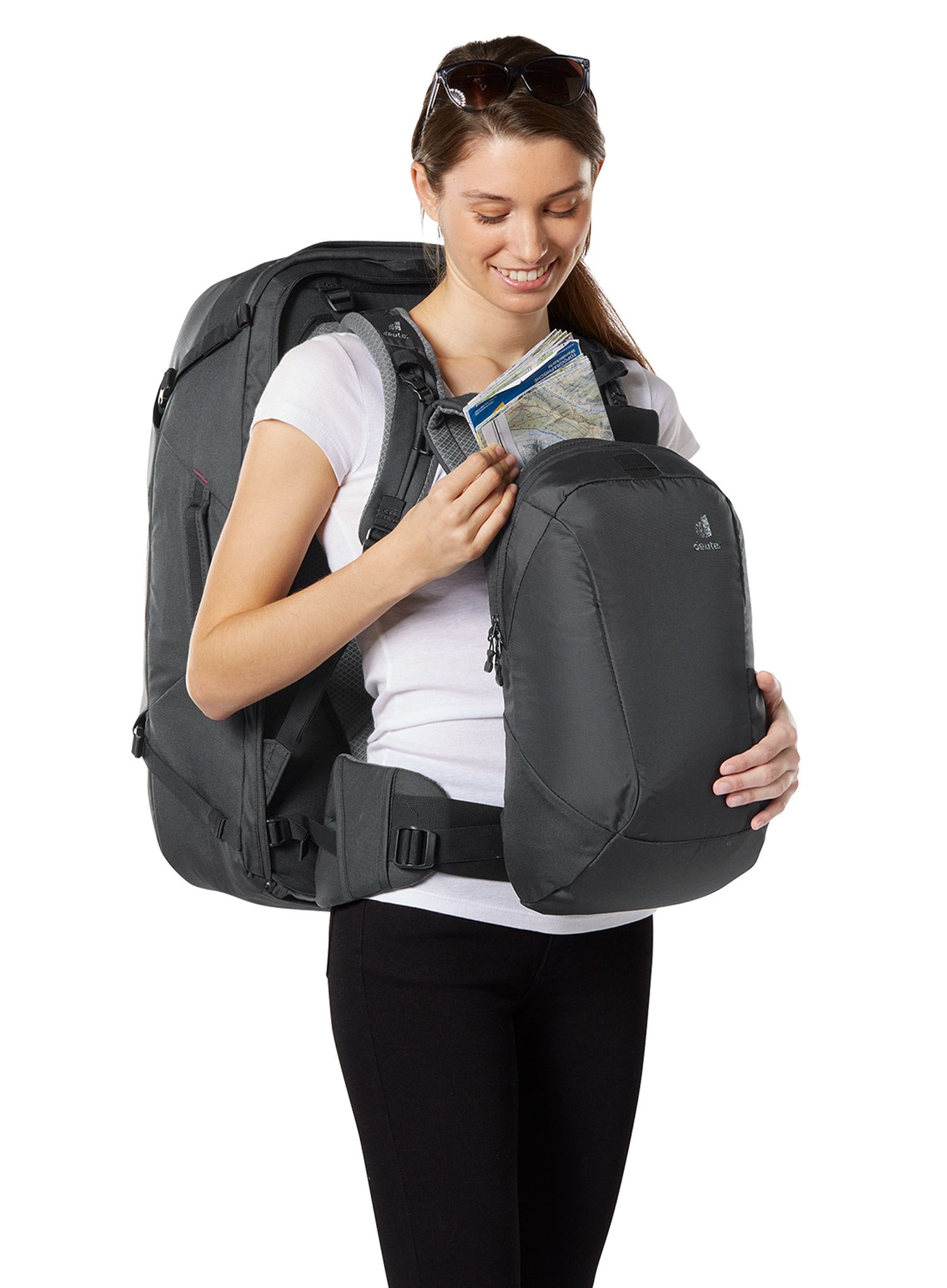 Ženski putni ruksak Deuter AViANT Access Pro 55 SL - blk