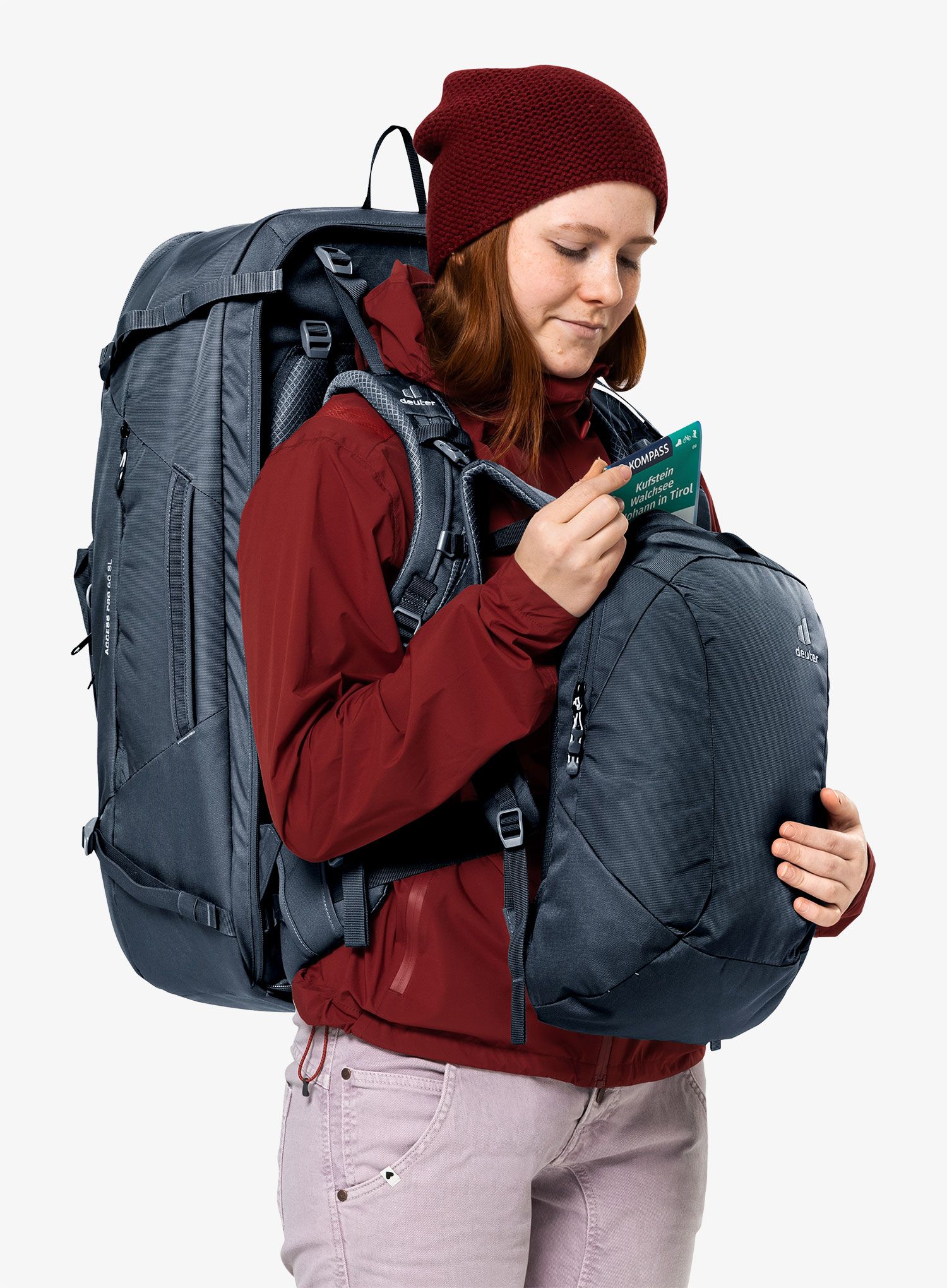 Ženski putni ruksak Deuter Access Pro 60 SL - black