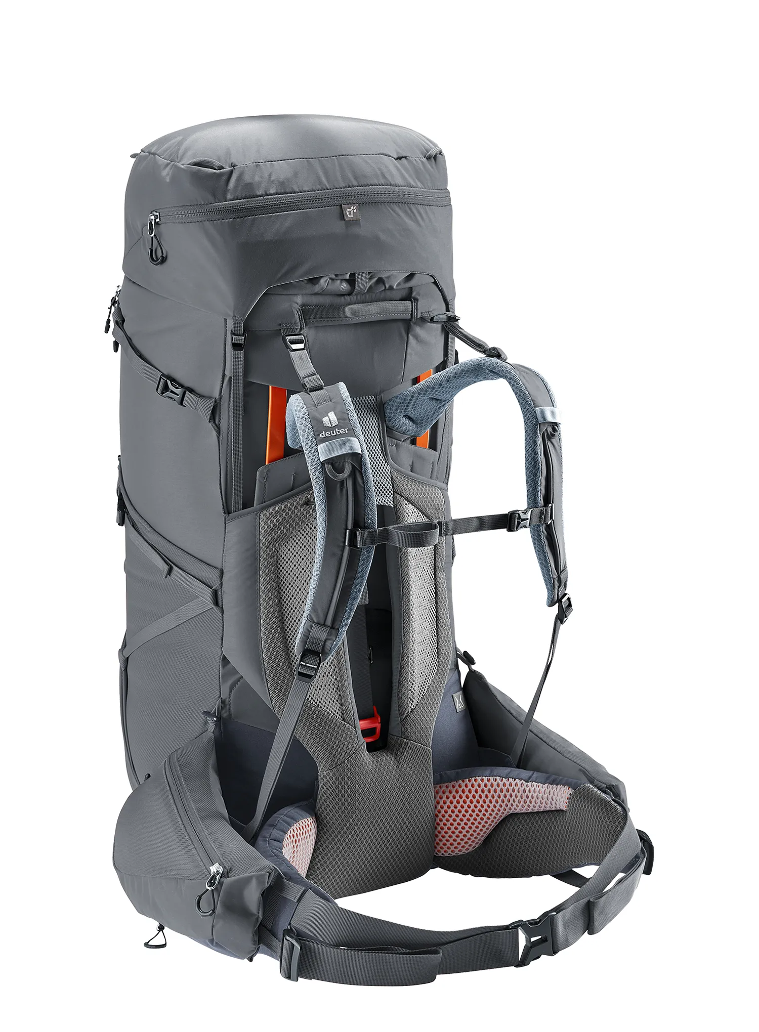 Ženski trekking ruksak Deuter Aircontact 65 + 10 SL - graphite/black