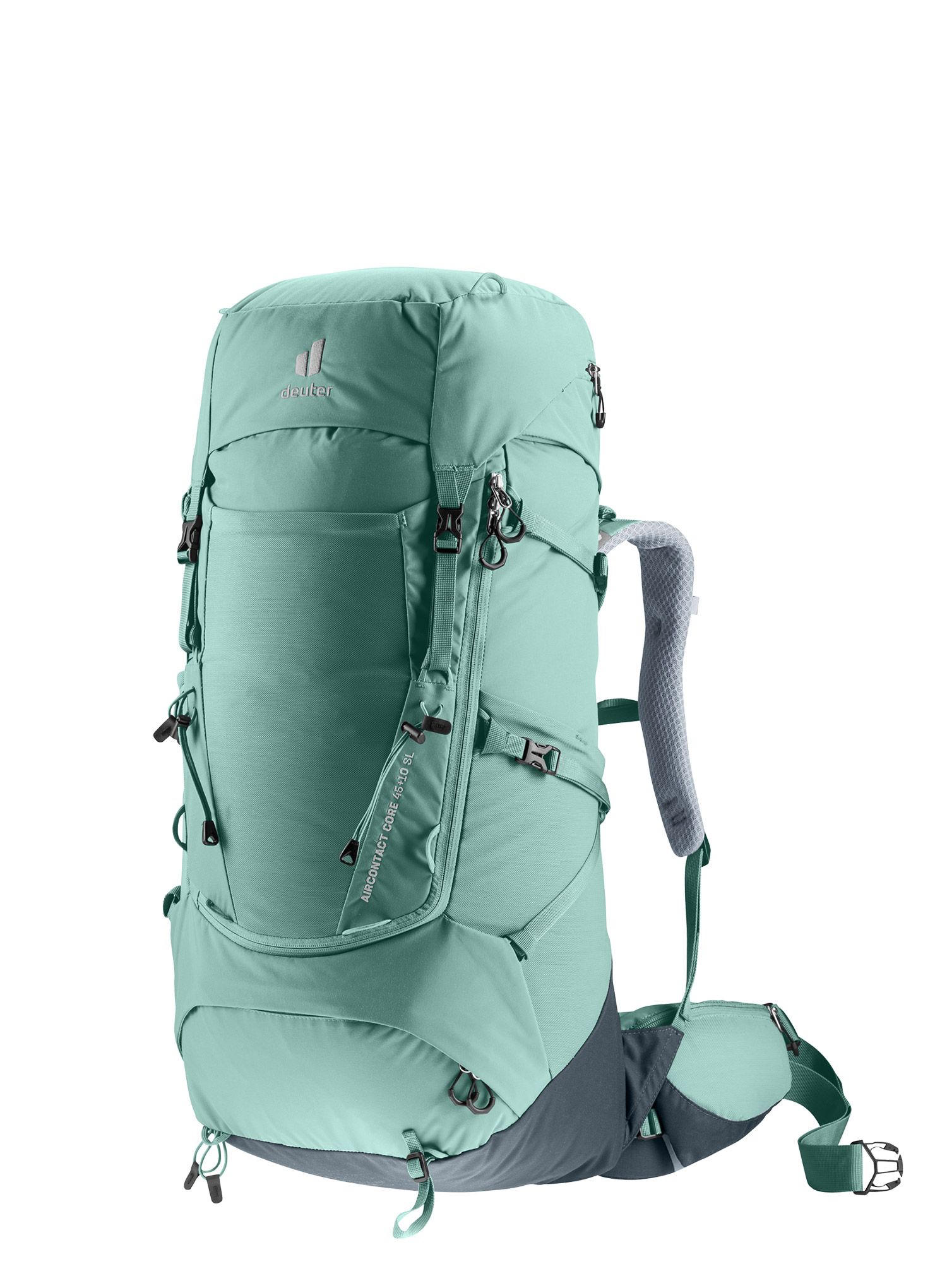 Ženski trekking ruksak Deuter Aircontact Core 45+10 SL - jade/graphite
