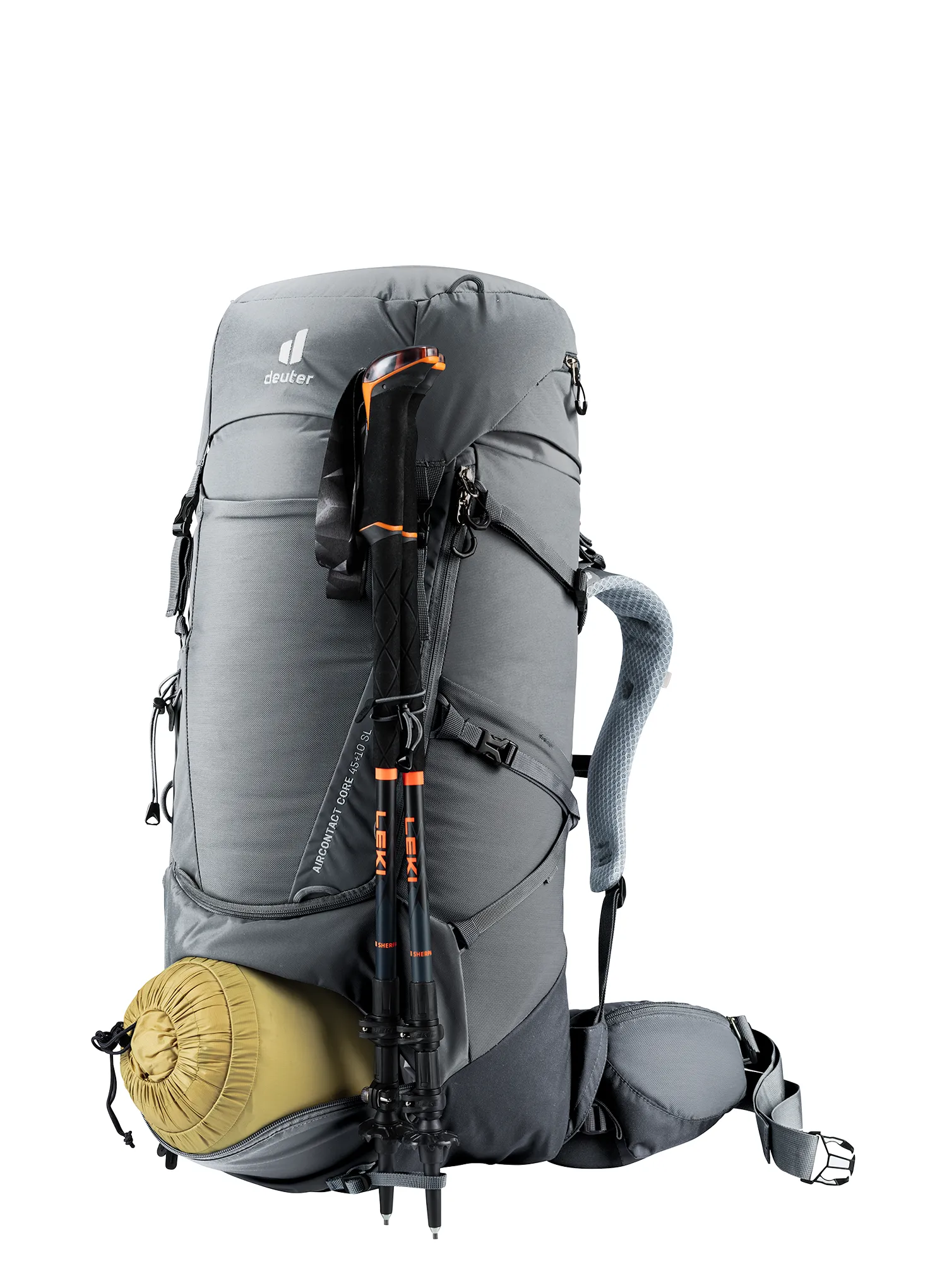 Ženski trekking ruksak Deuter Aircontact Core 45 + 10 SL - graphite/black