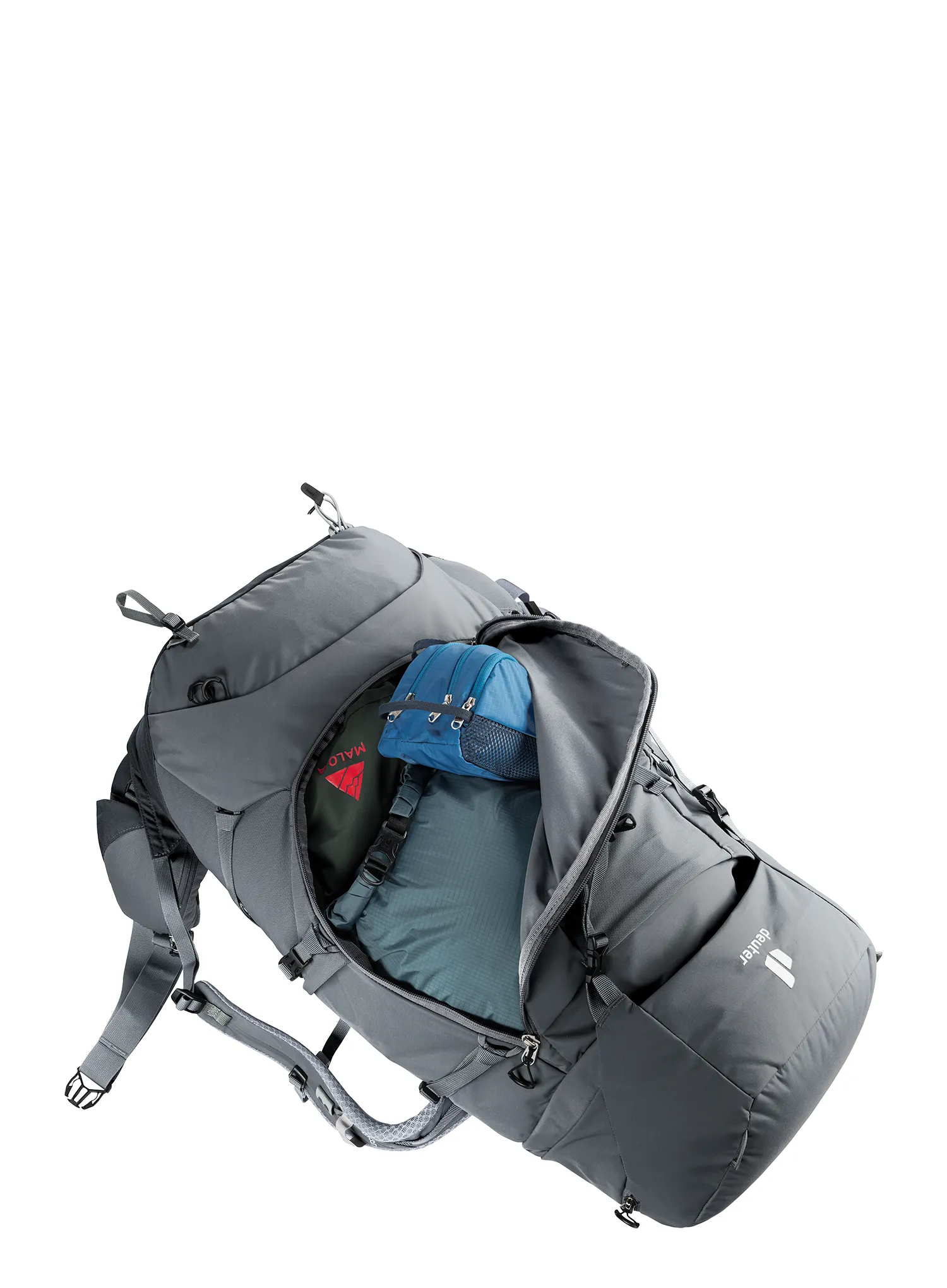 Ženski trekking ruksak Deuter Aircontact Core 45 + 10 SL - graphite/black
