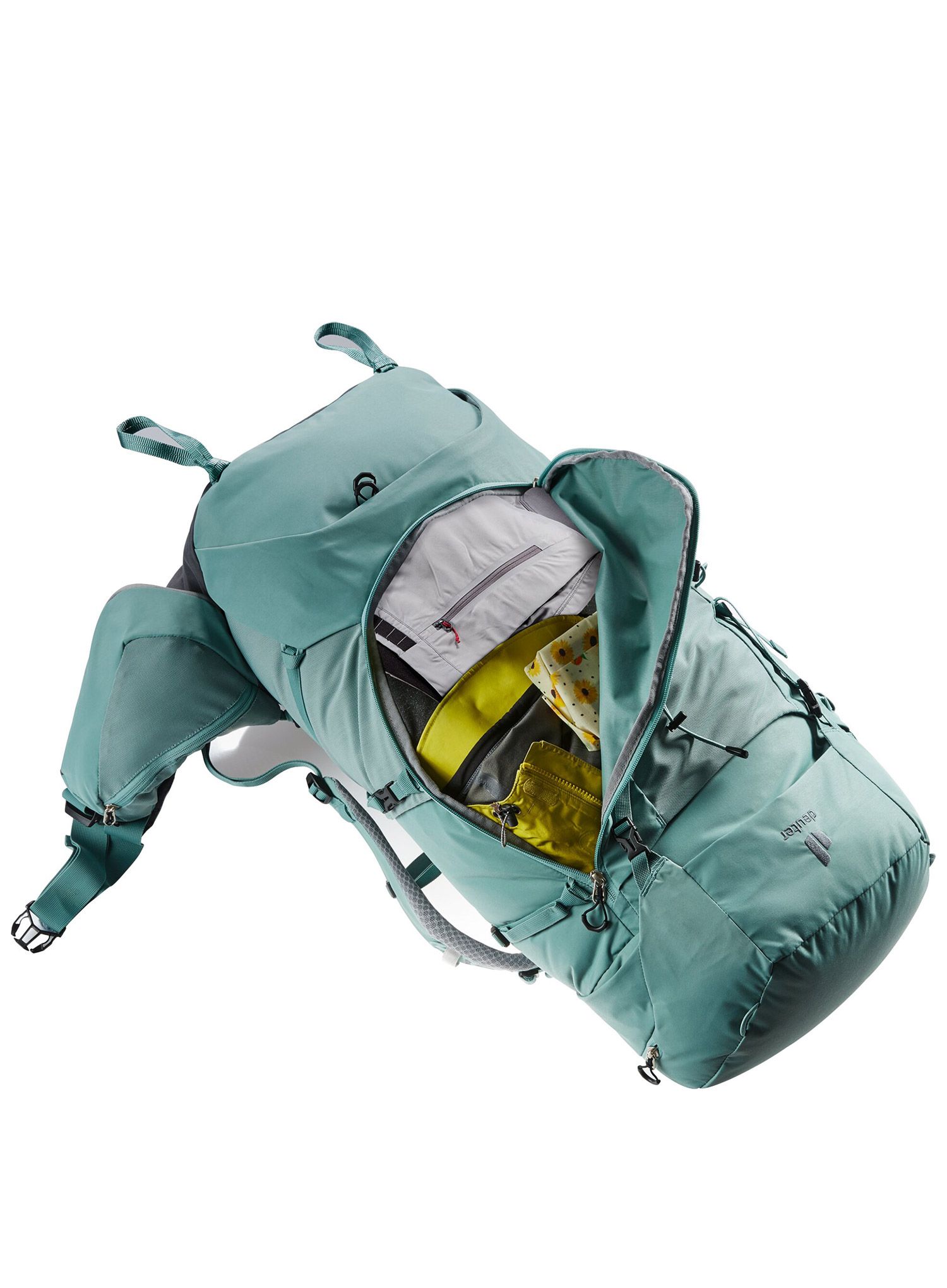 Ženski trekking ruksak Deuter Aircontact Core 55+10 SL - jade/graphit