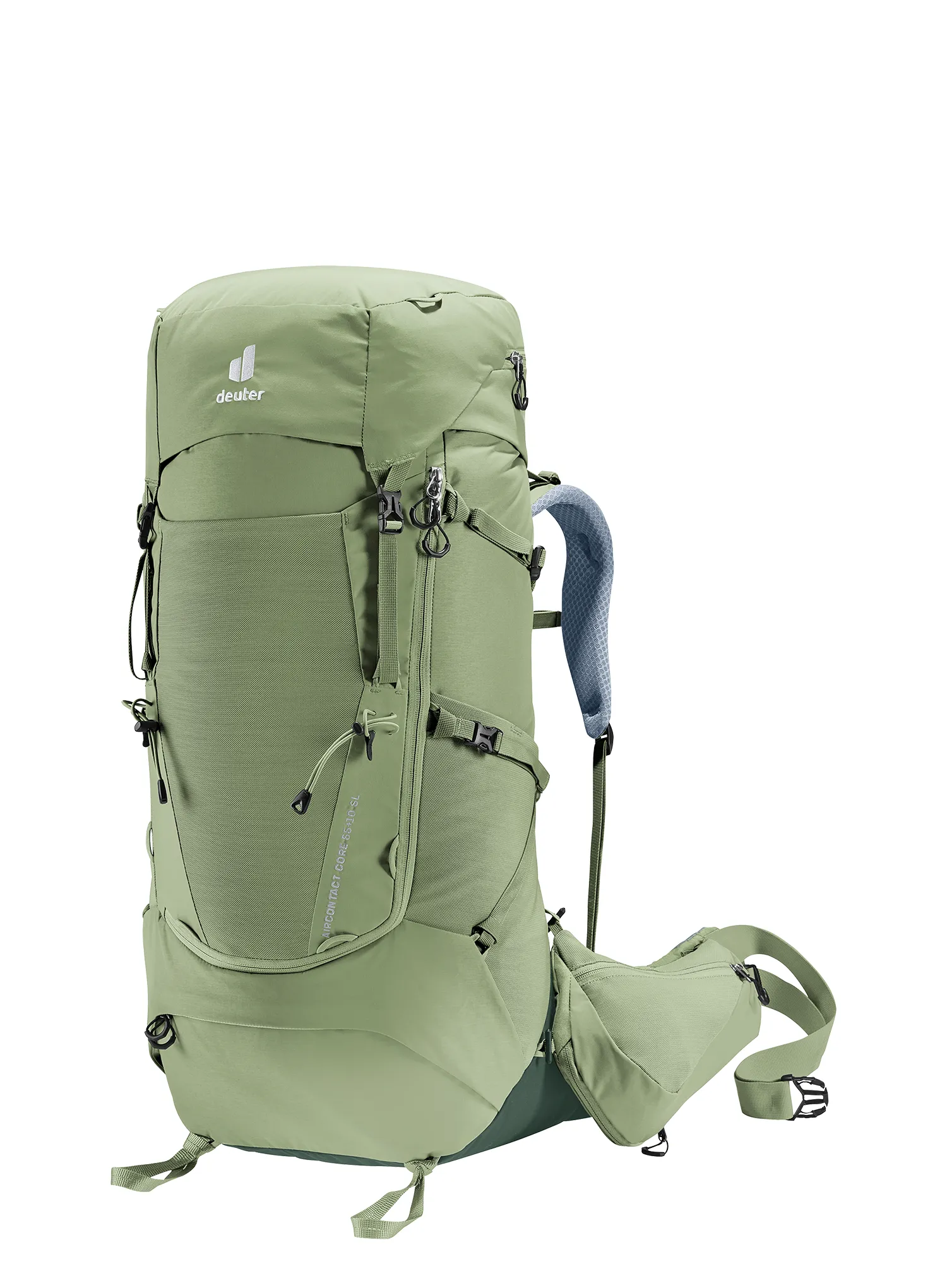 Ženski trekking ruksak Deuter Aircontact Core 55 + 10 SL - grove/ivy