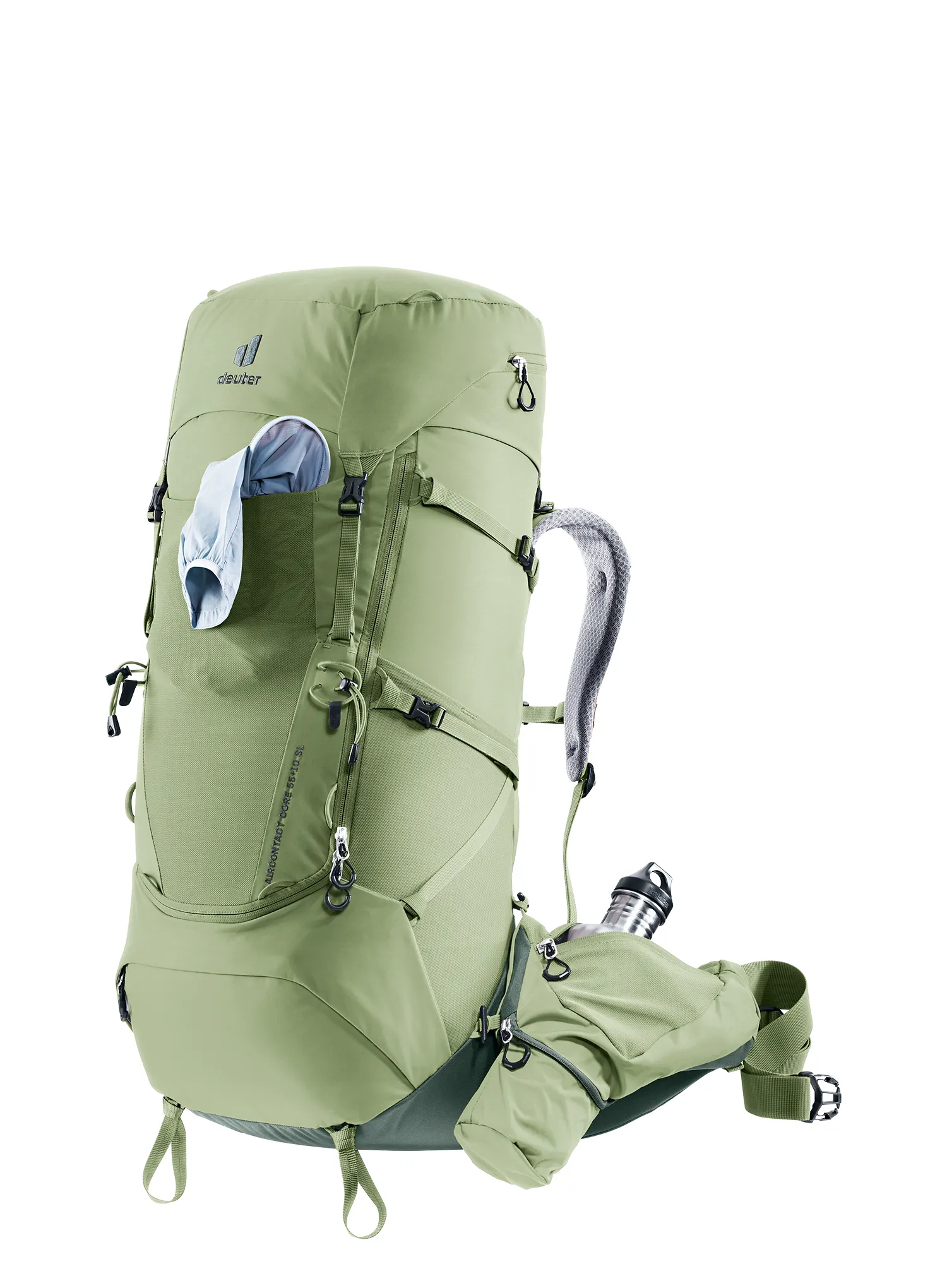 Ženski trekking ruksak Deuter Aircontact Core 55 + 10 SL - grove/ivy