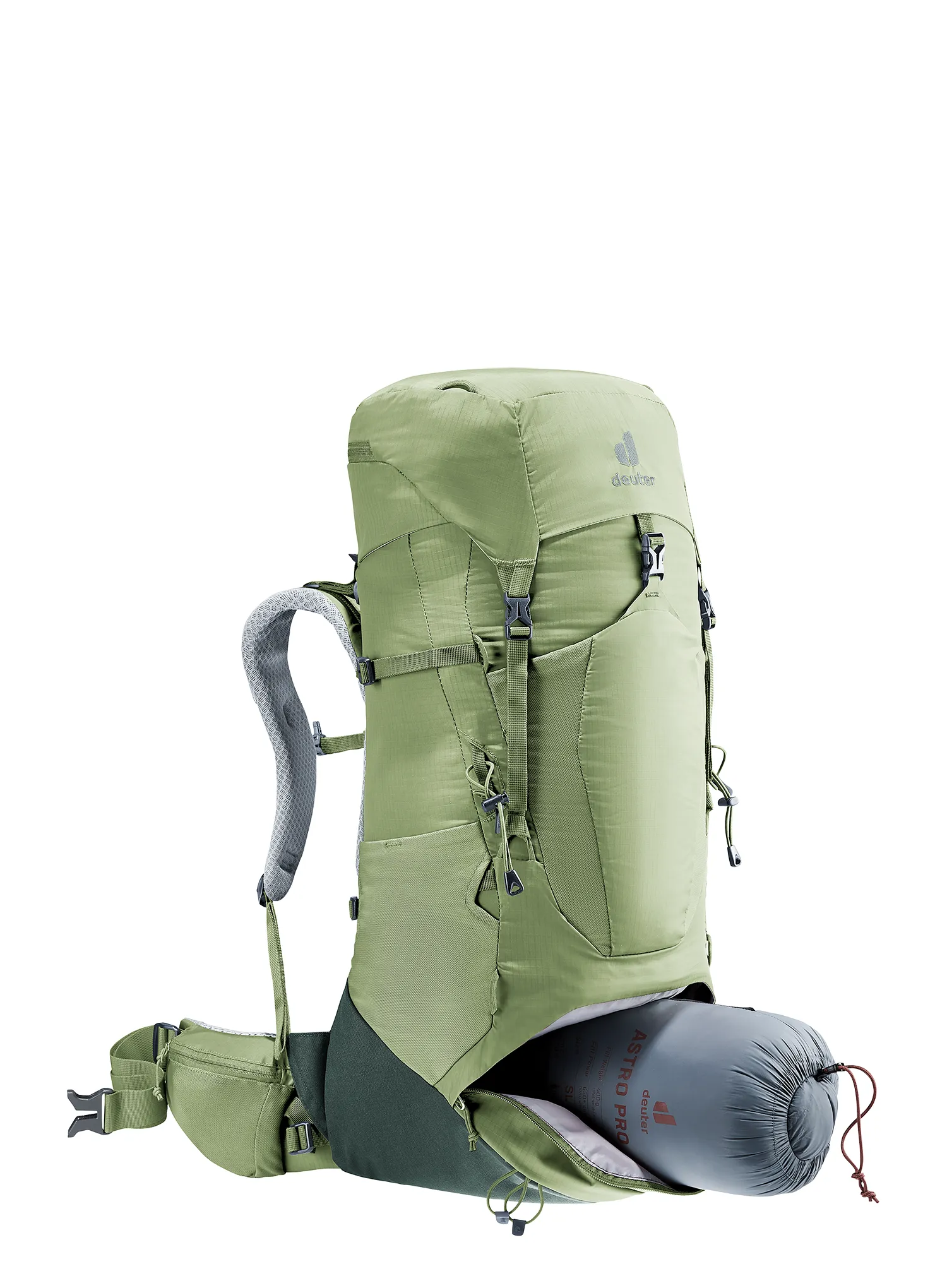 Ženski trekking ruksak Deuter Aircontact Lite 35 + 10 SL - grove/ivy