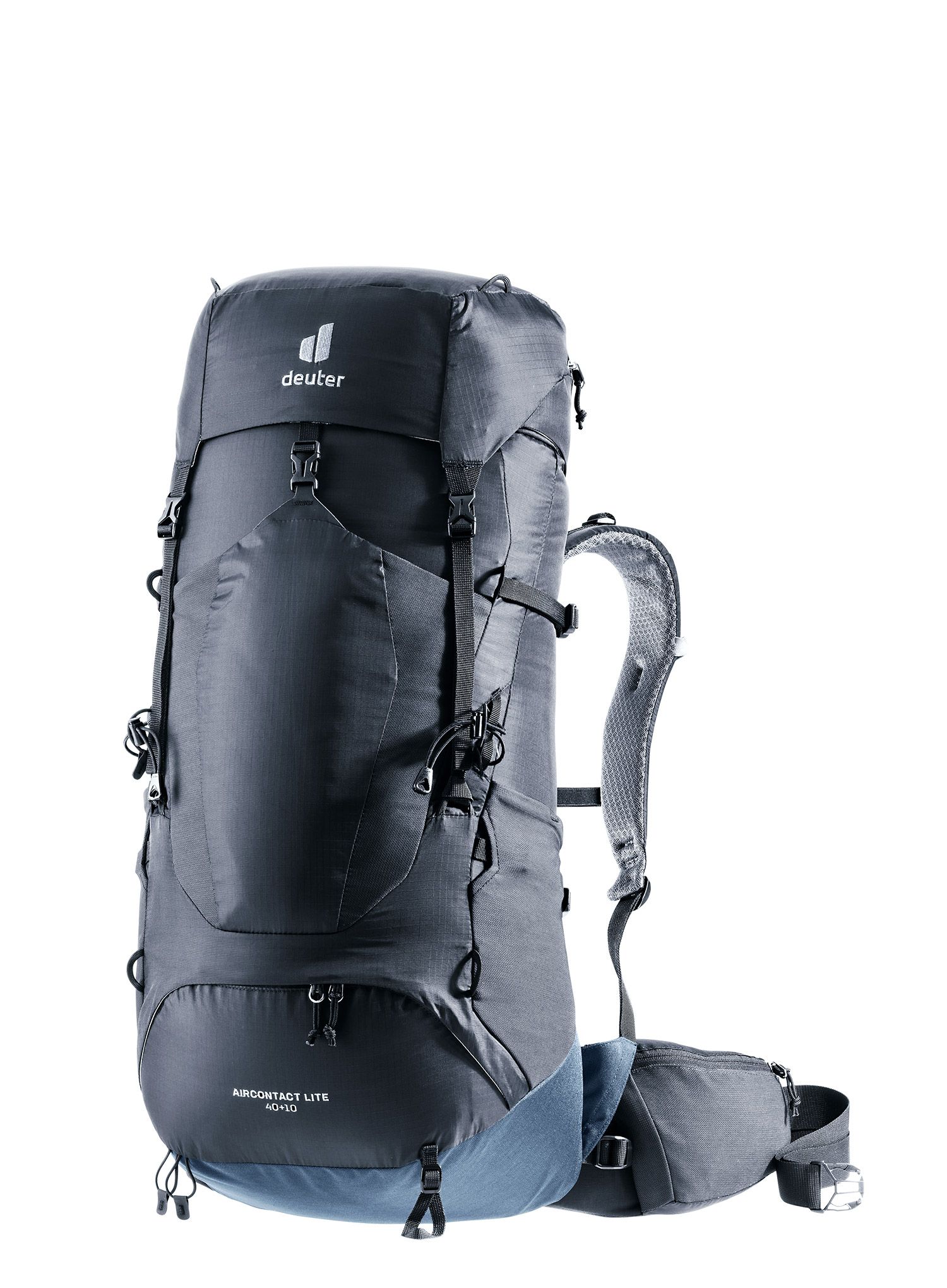 Trekking ruksak Deuter Aircontact Lite 40 + 10 - black/marine