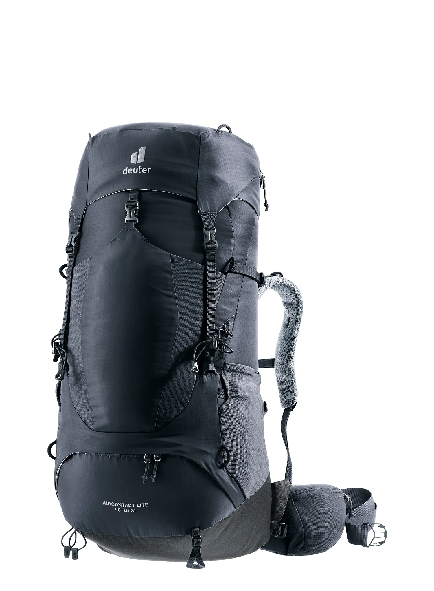 Ženski trekking ruksak Deuter Aircontact Lite 45 + 10 SL - black/graphite