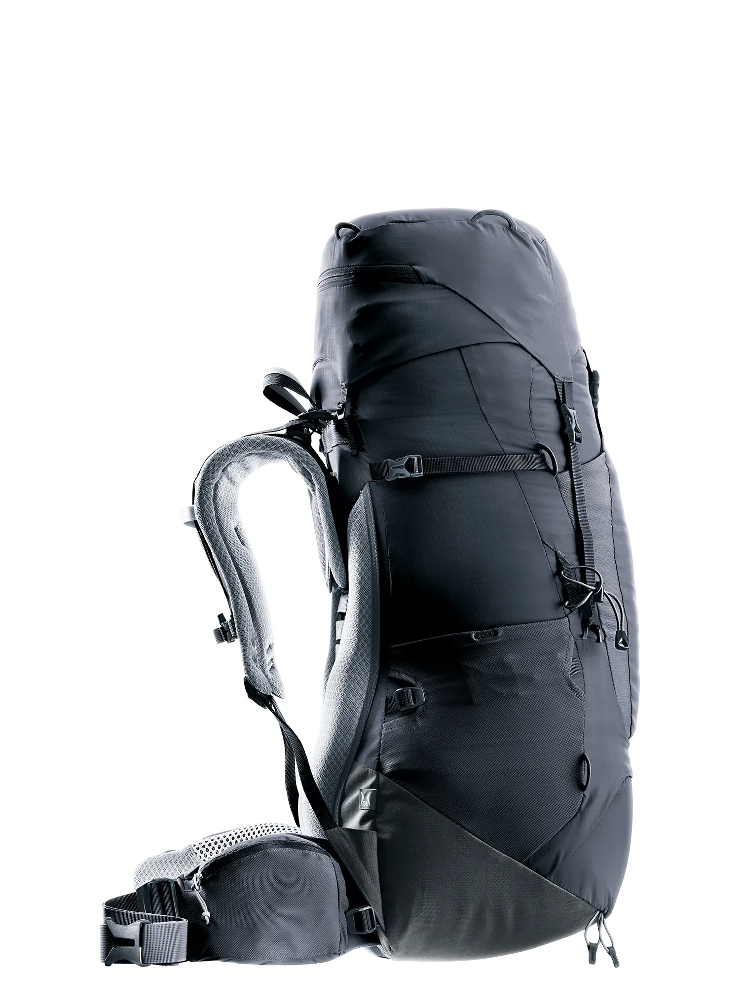Ženski trekking ruksak Deuter Aircontact Lite 45 + 10 SL - black/graphite