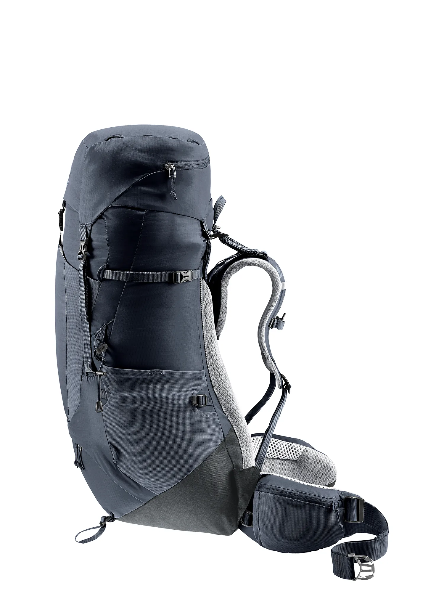 Ženski trekking ruksak Deuter Aircontact Lite 45 + 10 SL - black/graphite