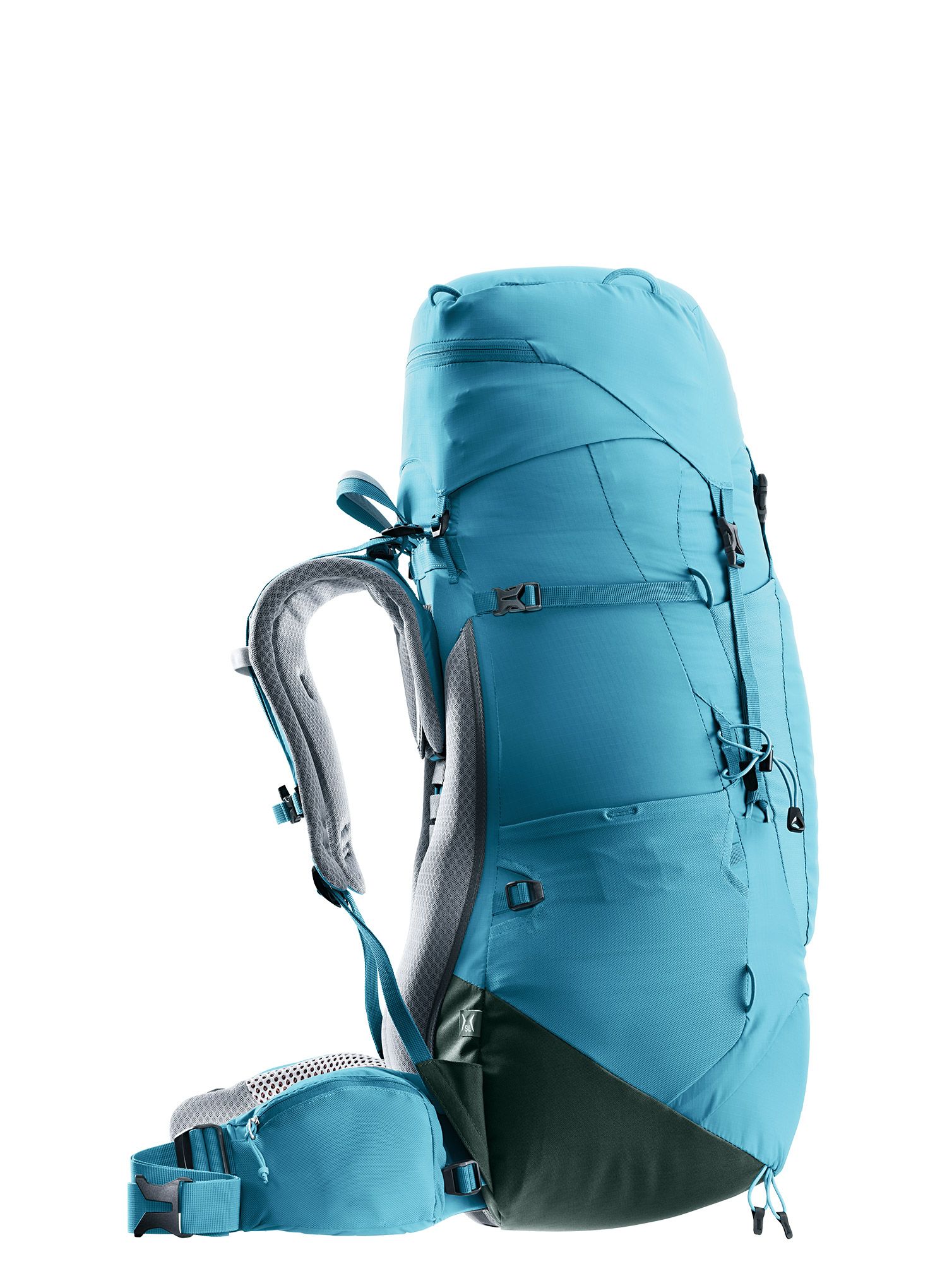 Ženski trekking ruksak Deuter Aircontact Lite 45 + 10 SL - lagoon/ivy