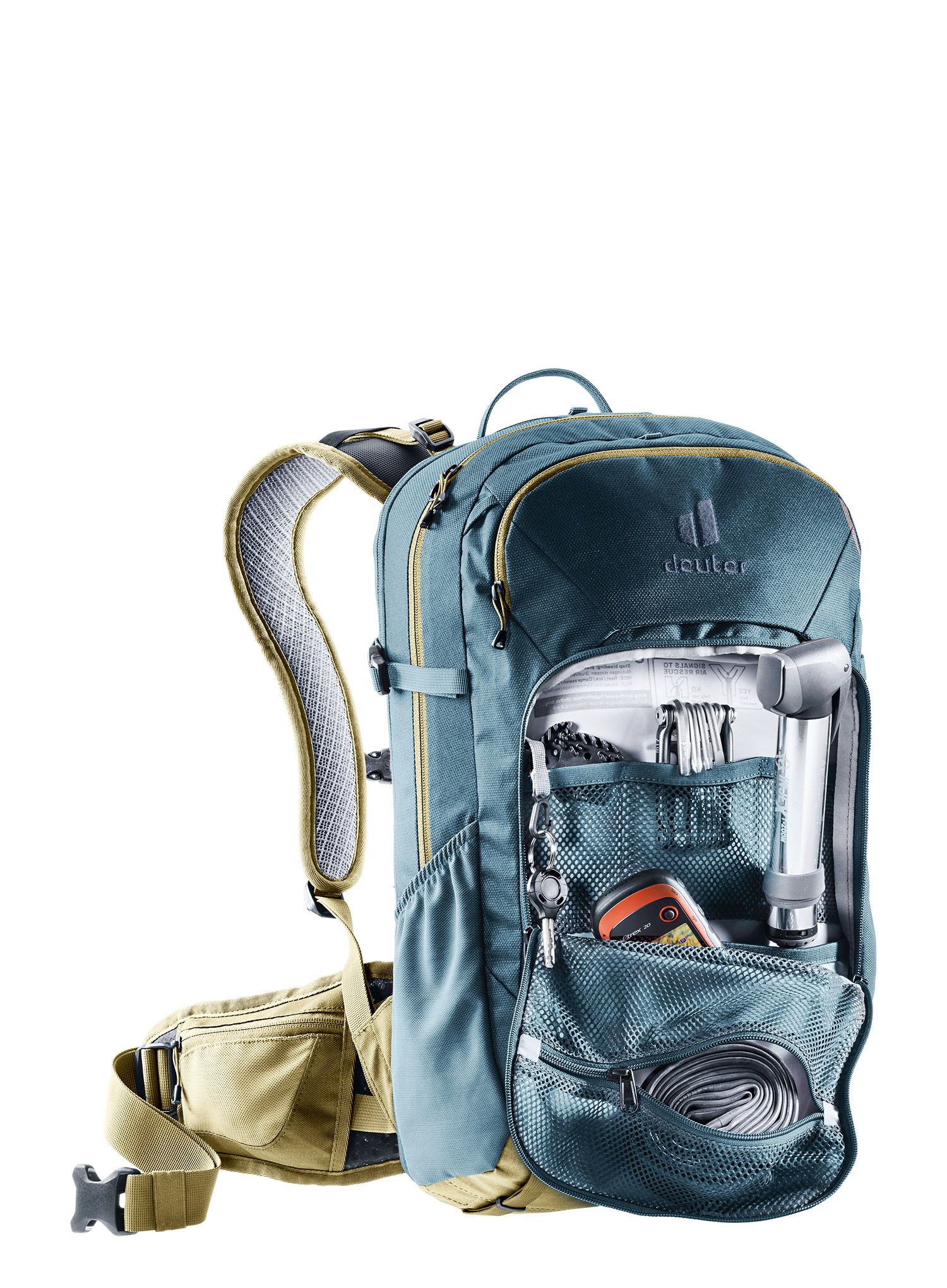 Biciklistički ruksak Deuter Attack 20 - atlantic/desert