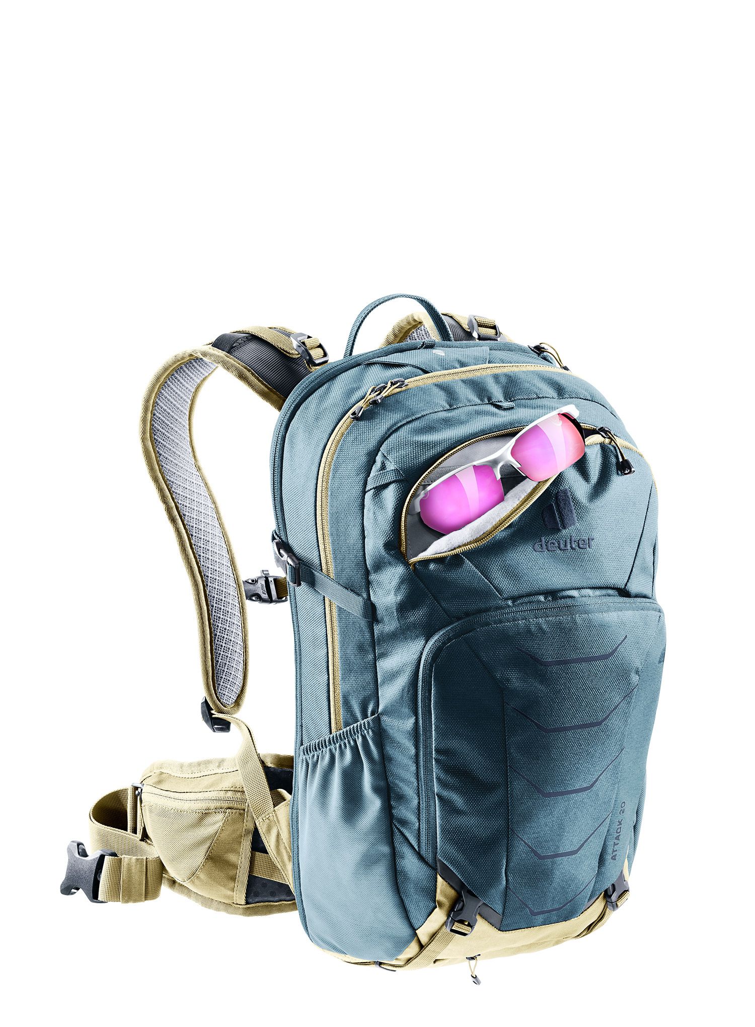 Biciklistički ruksak Deuter Attack 20 - atlantic/desert