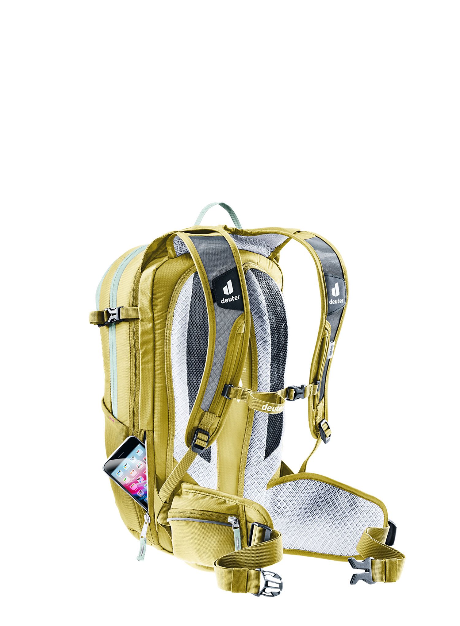 Ženski biciklistički ruksak Deuter Compact EXP 12 SL - frost/linden