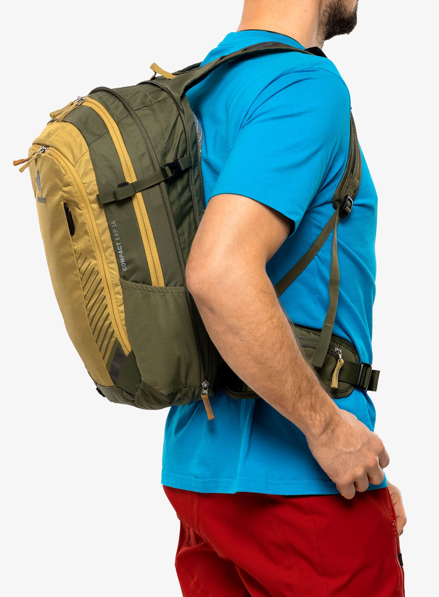 Biciklistički ruksak Deuter Compact EXP 14 - caramel/khaki