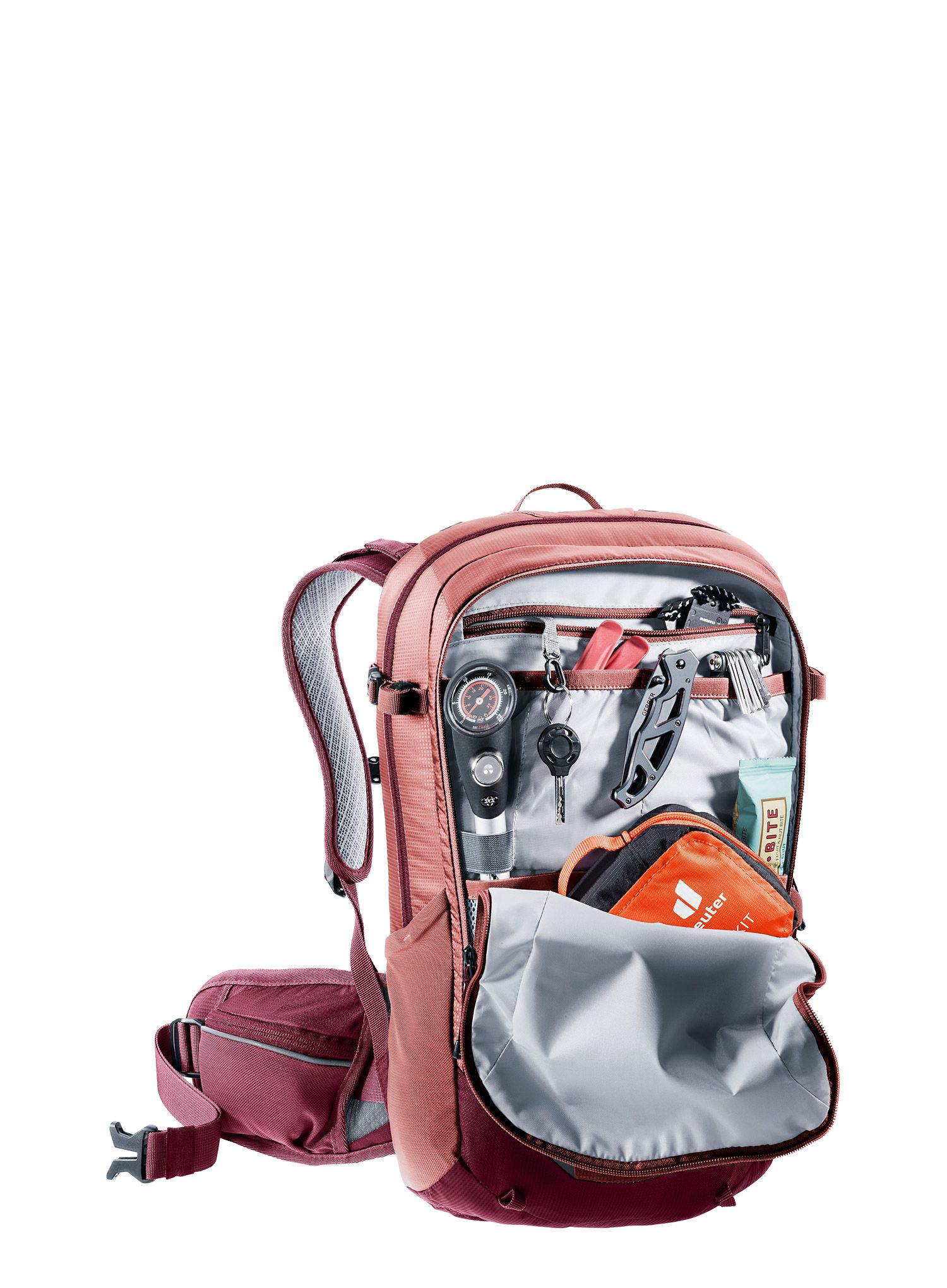 Ženski biciklistički ruksak Deuter Flyt 12 SL - caspia/maron