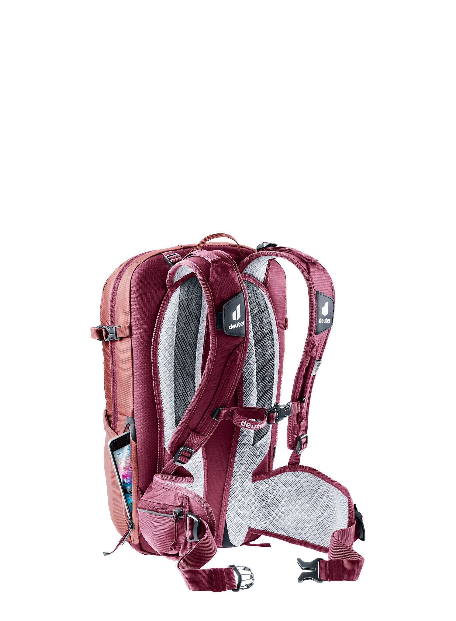 Ženski biciklistički ruksak Deuter Flyt 12 SL - caspia/maron