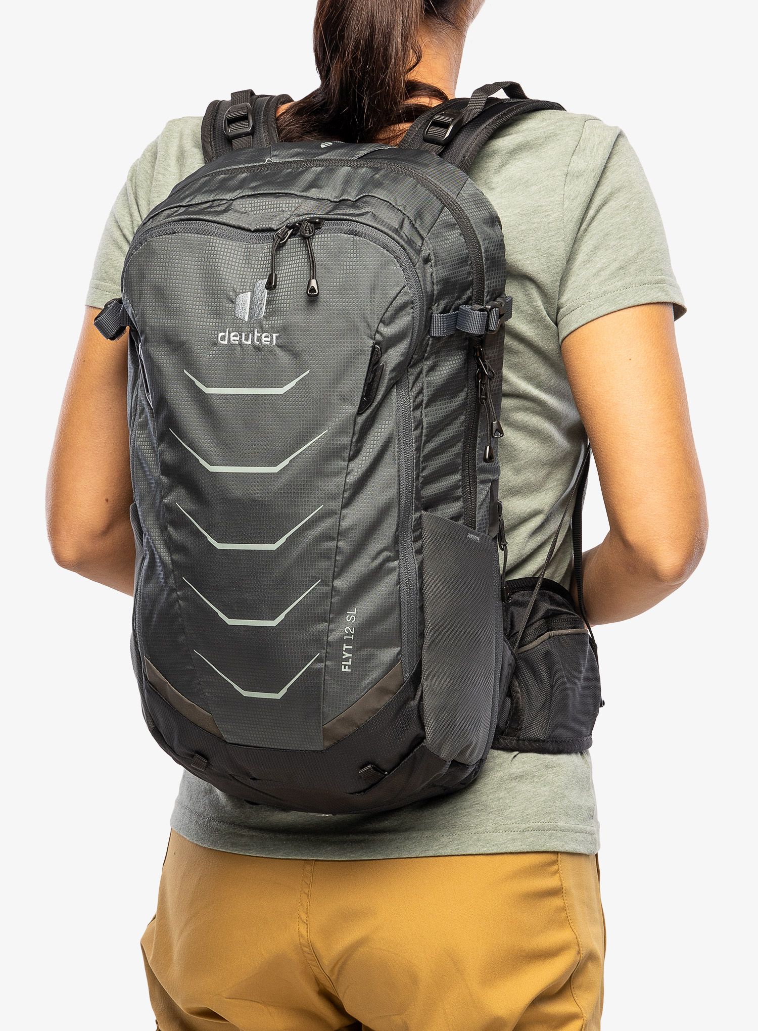 Ženski biciklistički ruksak Deuter Flyt 12 SL - graphite/black