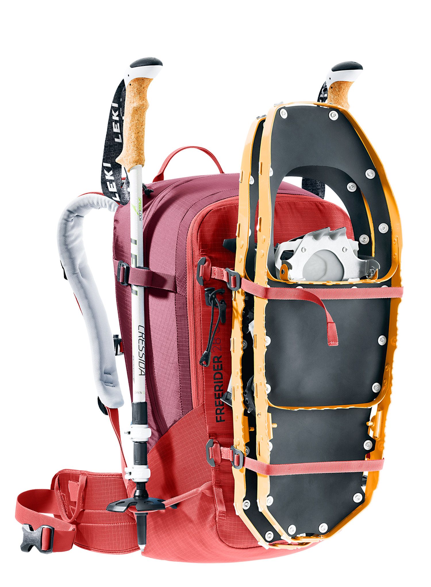 Ruksak za turno skijanje Deuter Freerider 28 SL - currant/maron