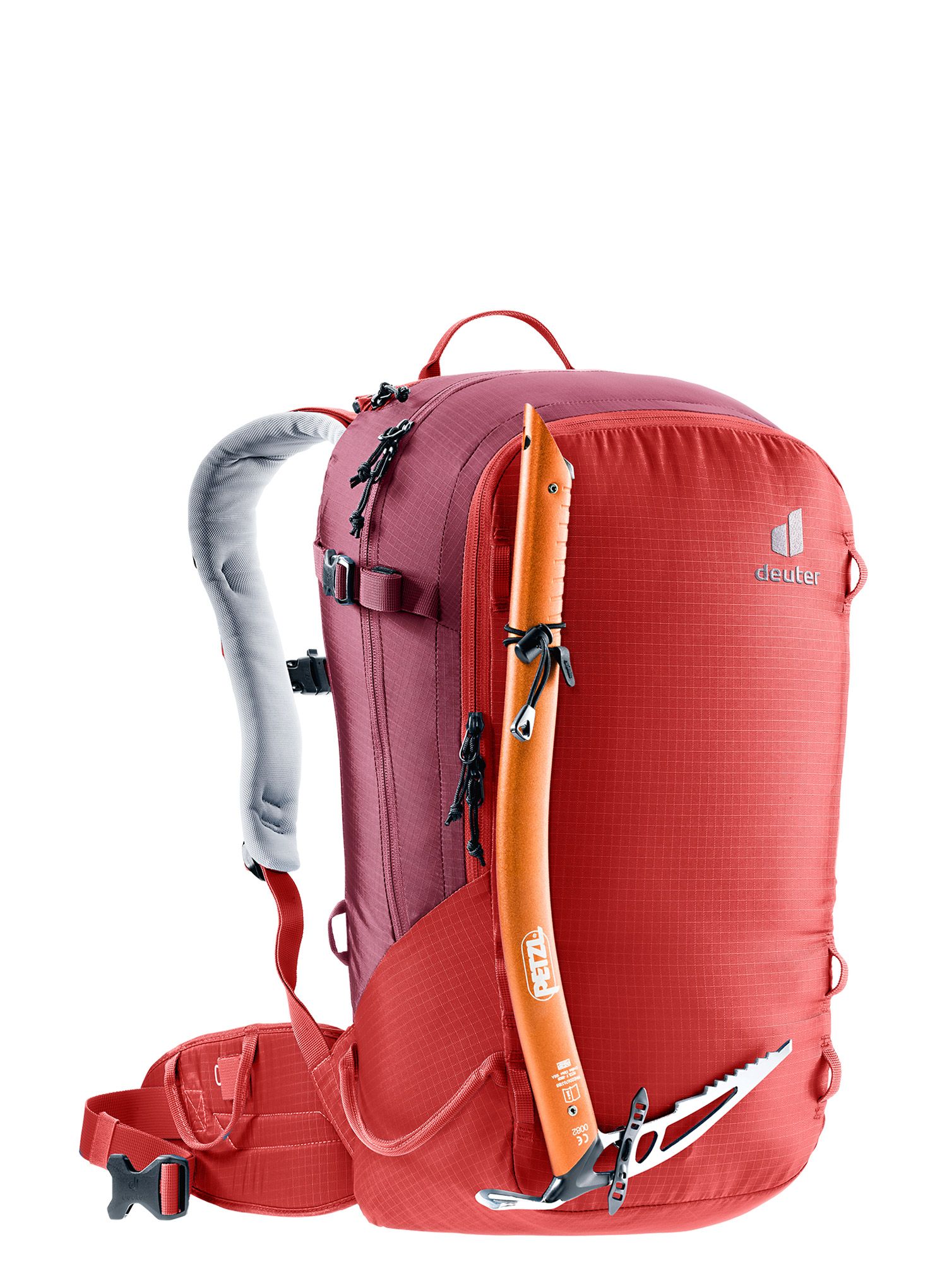Ruksak za turno skijanje Deuter Freerider 28 SL - currant/maron
