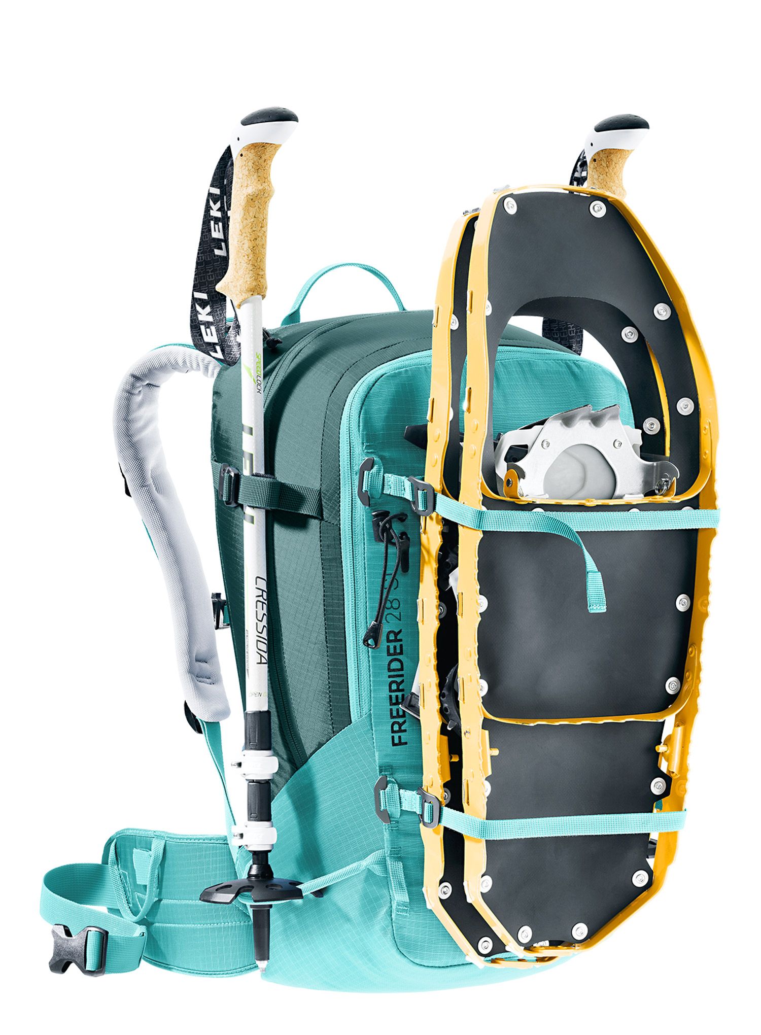 Ruksak za turno skijanje Deuter Freerider 28 SL - dust blue/deep sea