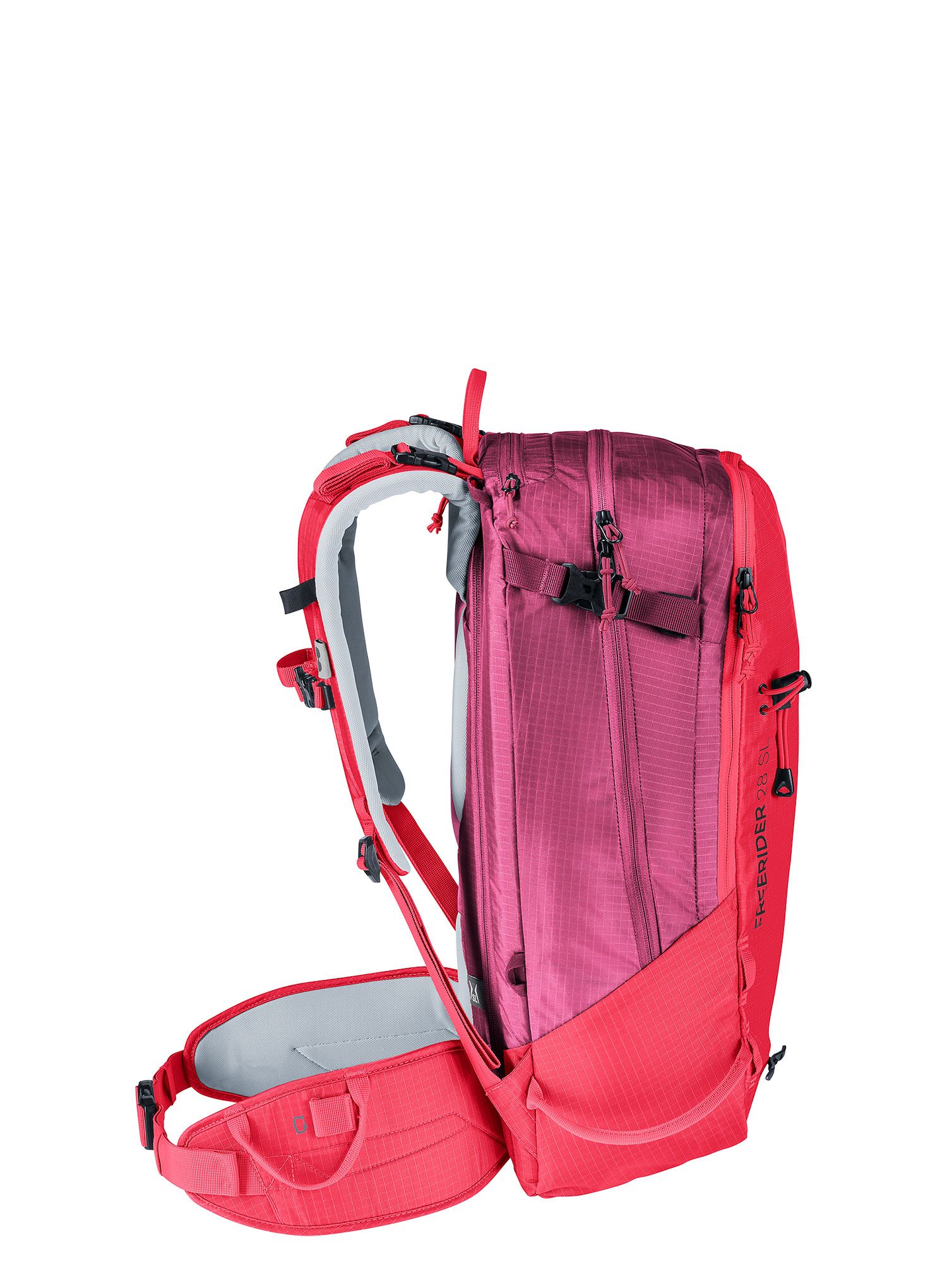Ruksak za turno skijanje Deuter Freerider 28 SL - hibiscus/ruby