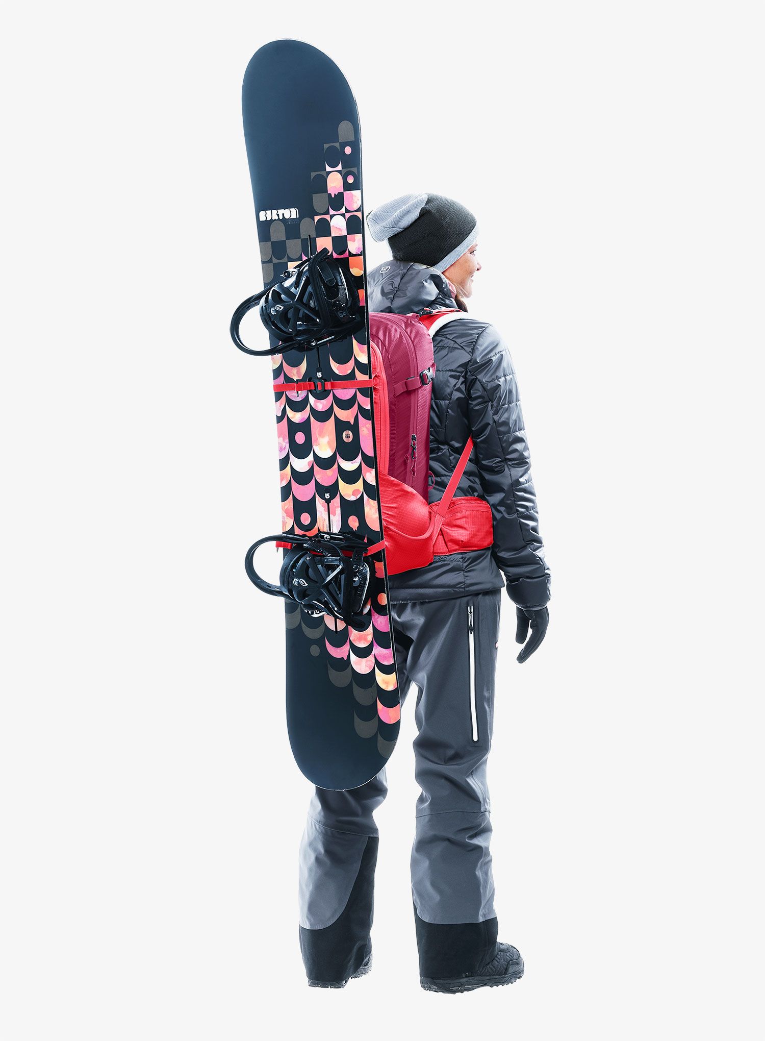 Ruksak za turno skijanje Deuter Freerider 28 SL - hibiscus/ruby