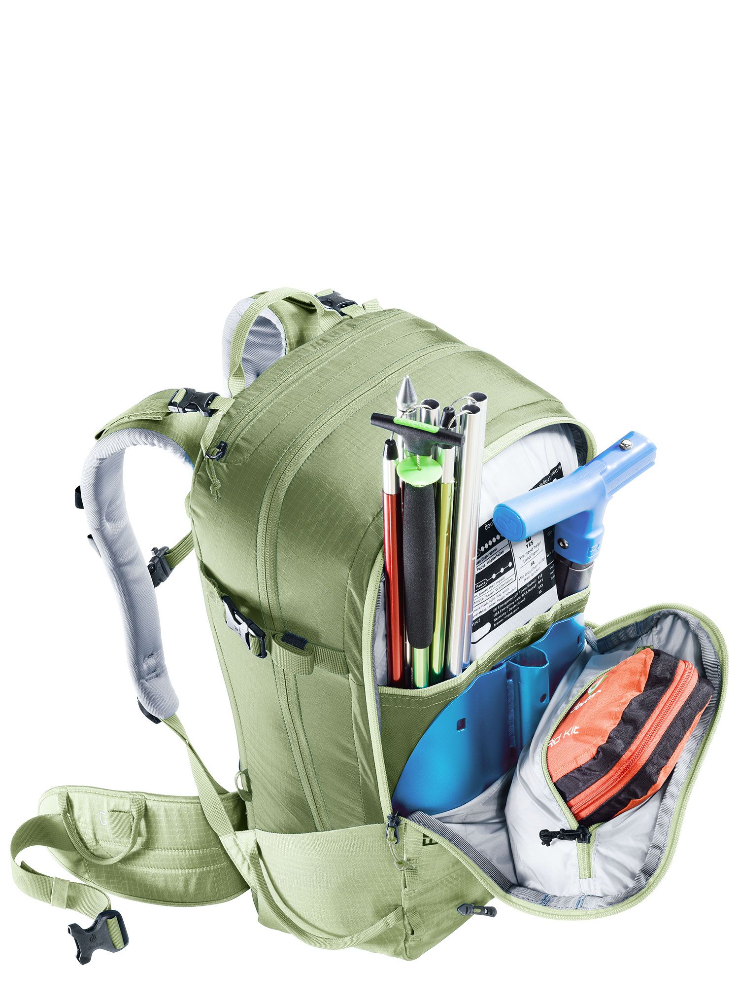 Ženski ruksak Deuter Freerider 28 SL - mineral/grove