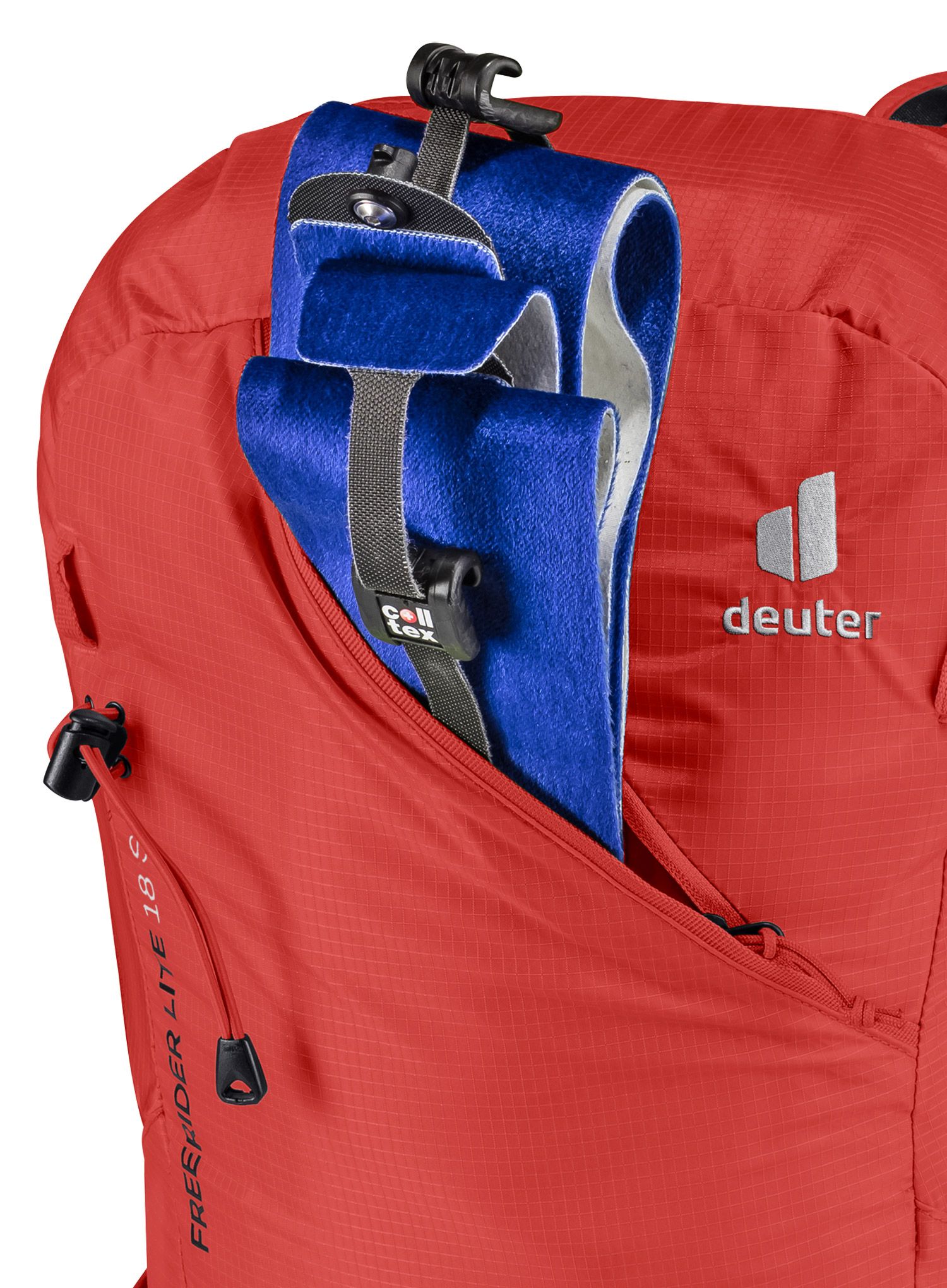 Ruksak za turno skijanje Deuter Freerider Lite 18 SL - currant