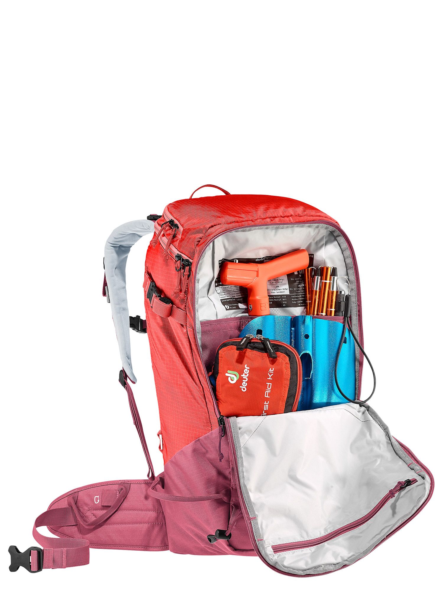 Skijaški ruksak Deuter Freerider Pro 32+ SL - maron/currant