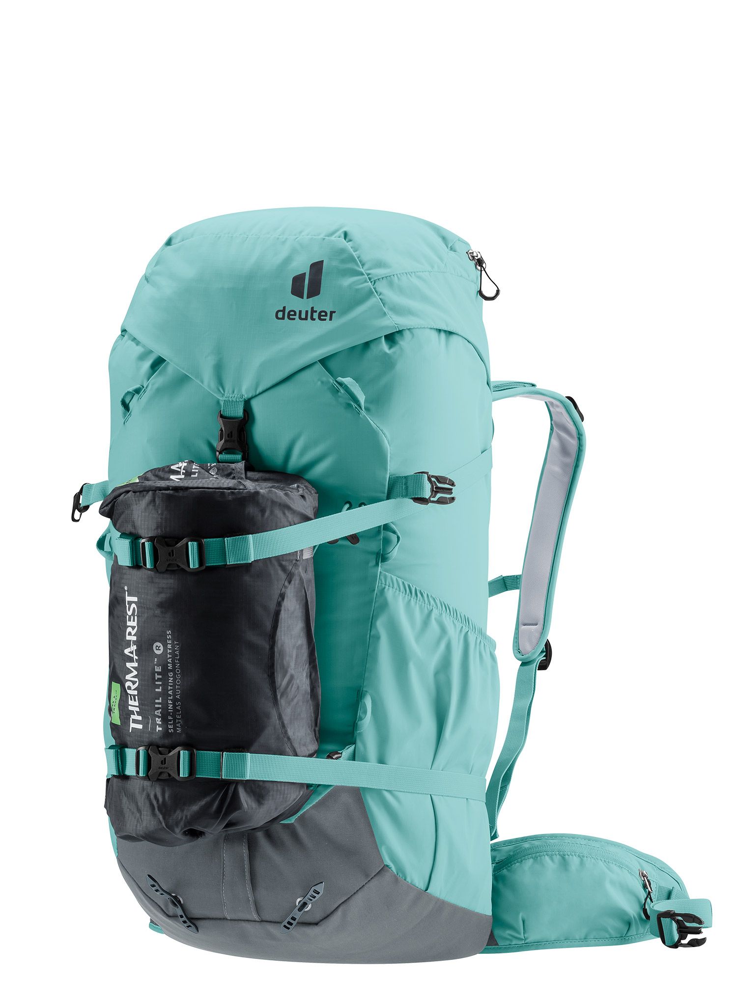 Ženski planinarski ruksak Deuter Gravity Expedition 45+ SL - dustblue/graphite