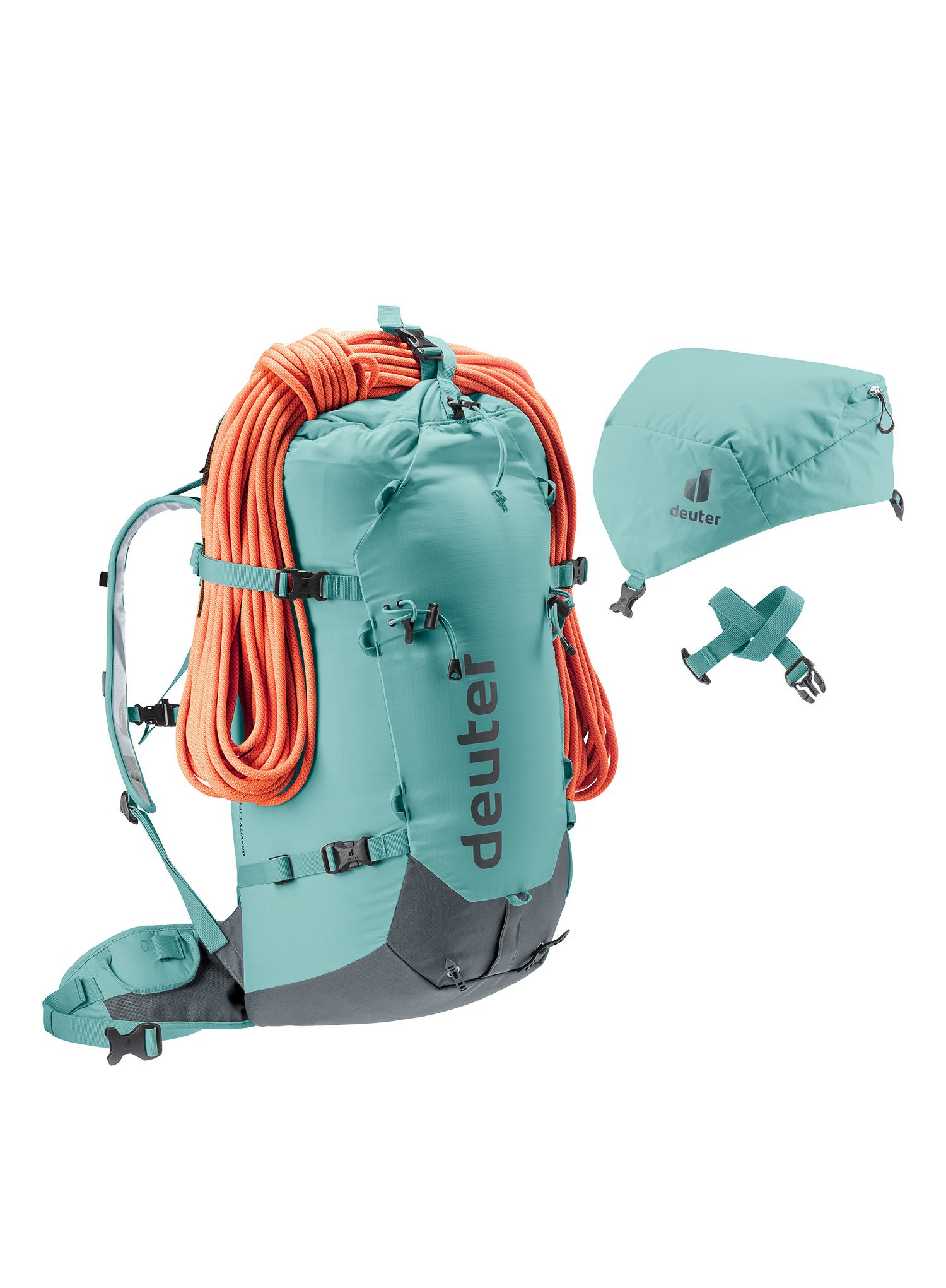 Ženski planinarski ruksak Deuter Gravity Expedition 45+ SL - dustblue/graphite