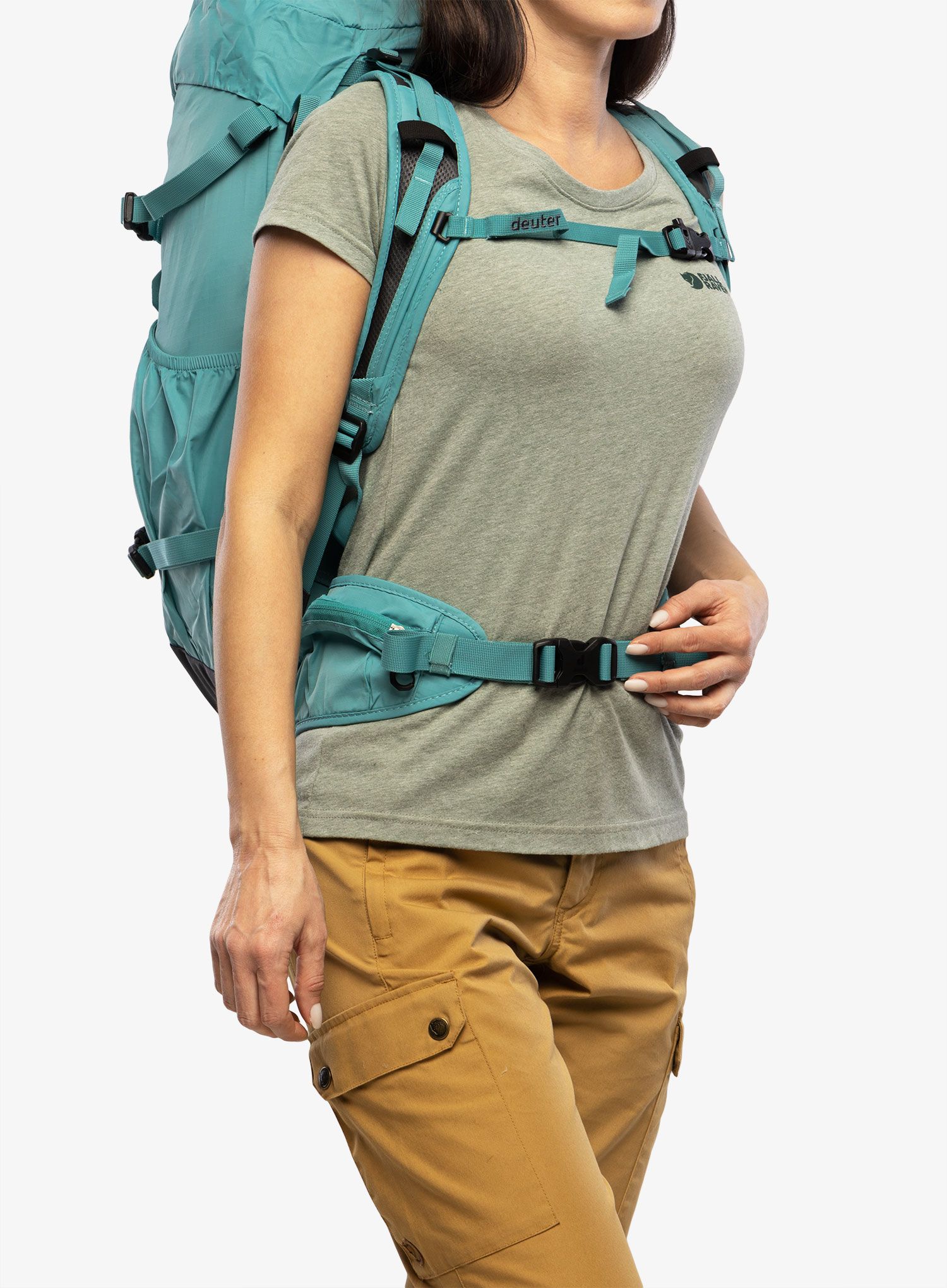 Ženski planinarski ruksak Deuter Gravity Expedition 45+ SL - dustblue/graphite
