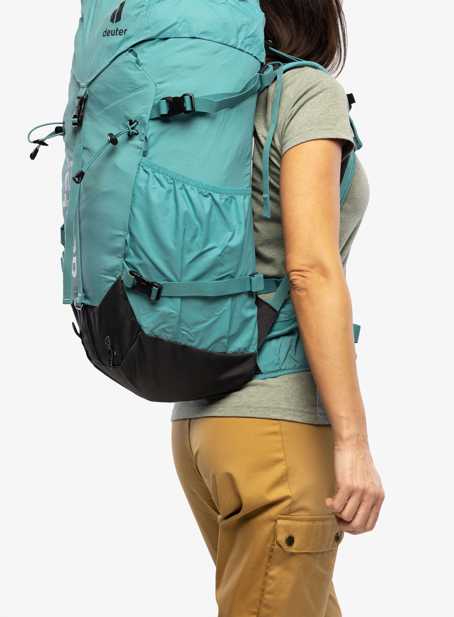 Ženski planinarski ruksak Deuter Gravity Expedition 45+ SL - dustblue/graphite