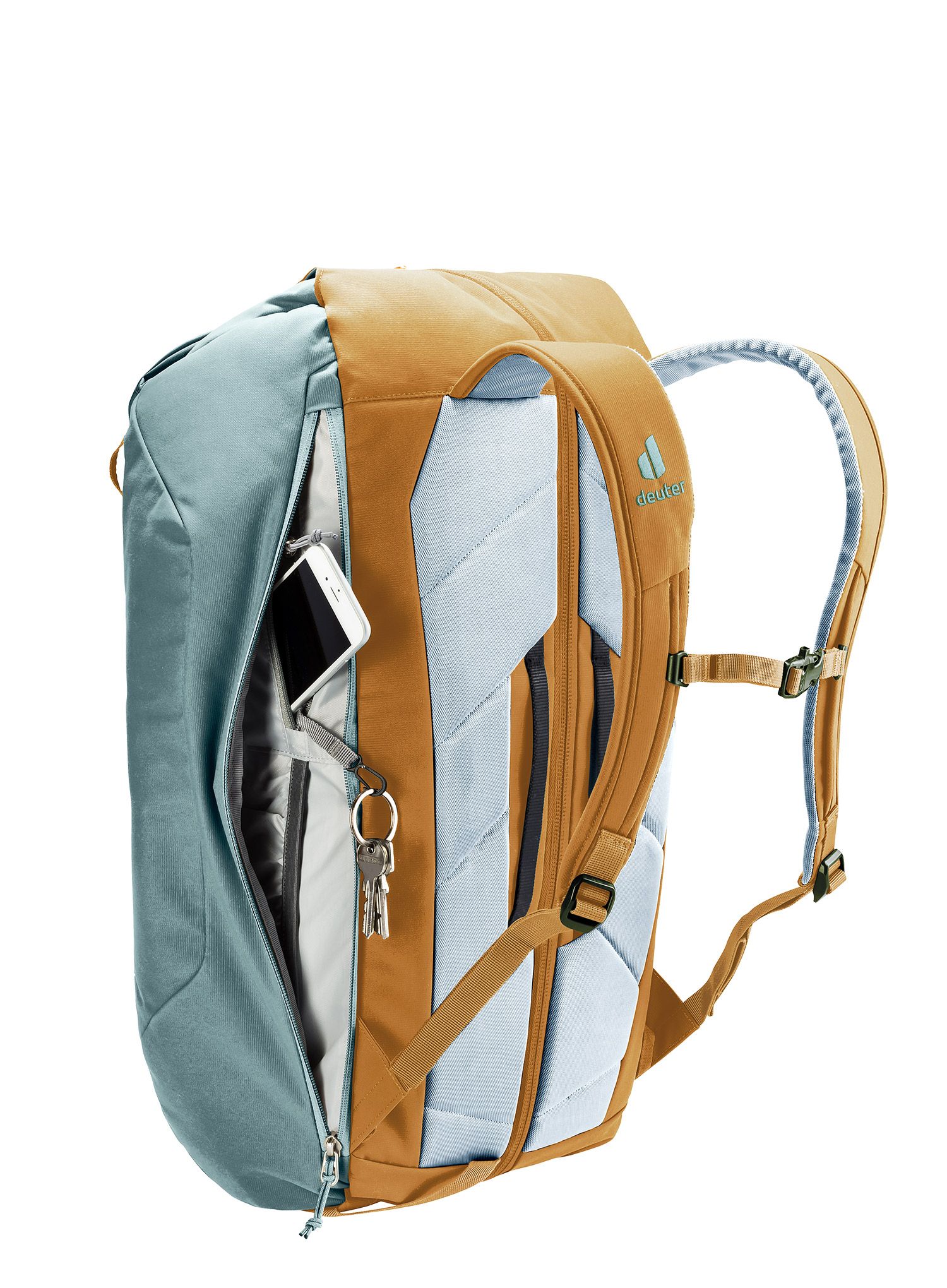 Penjački ruksak Deuter Gravity Motion - teal/cinnamon