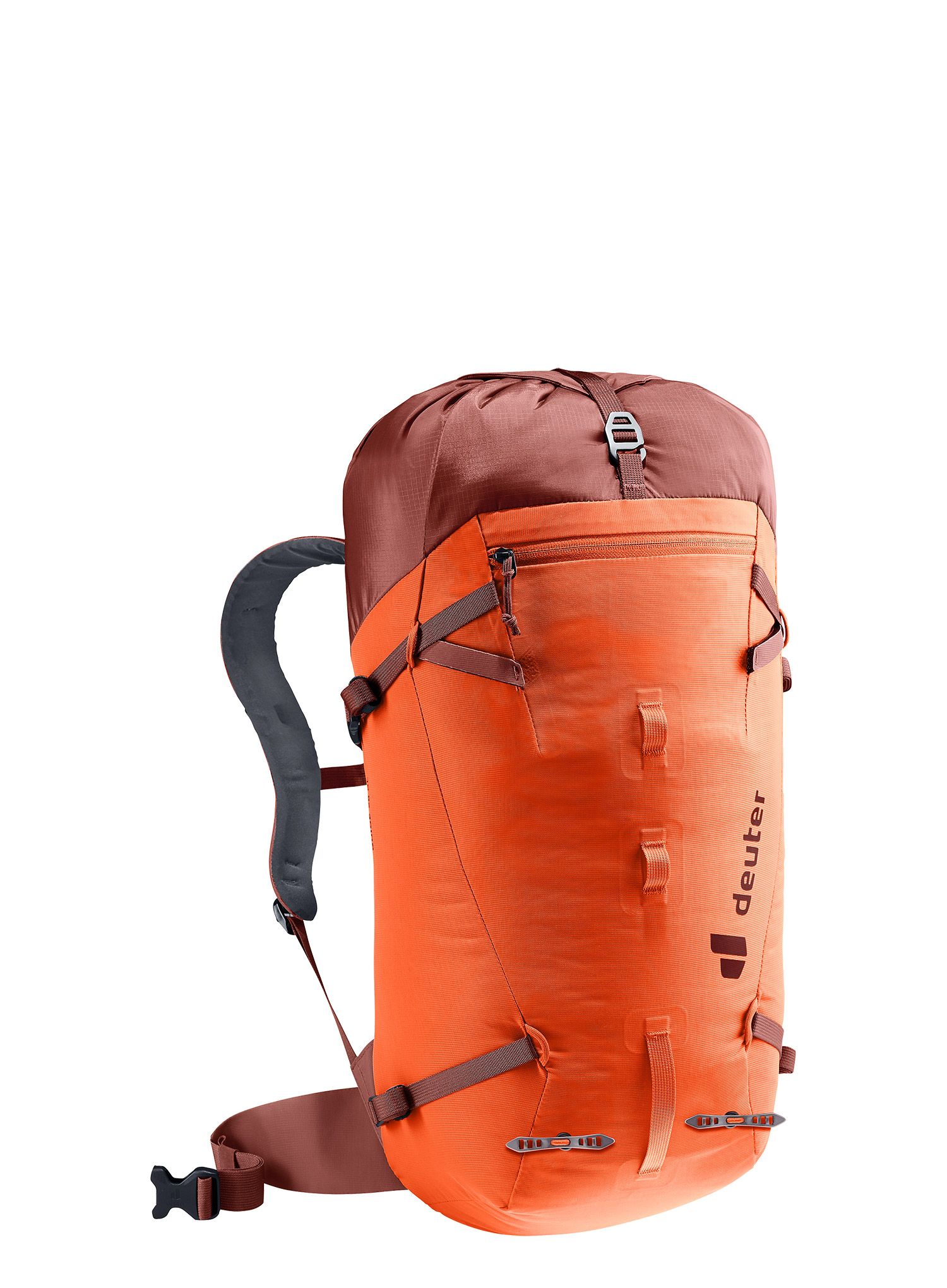 Ženski planinarski ruksak Deuter Guide 28 SL - papaya/redwood