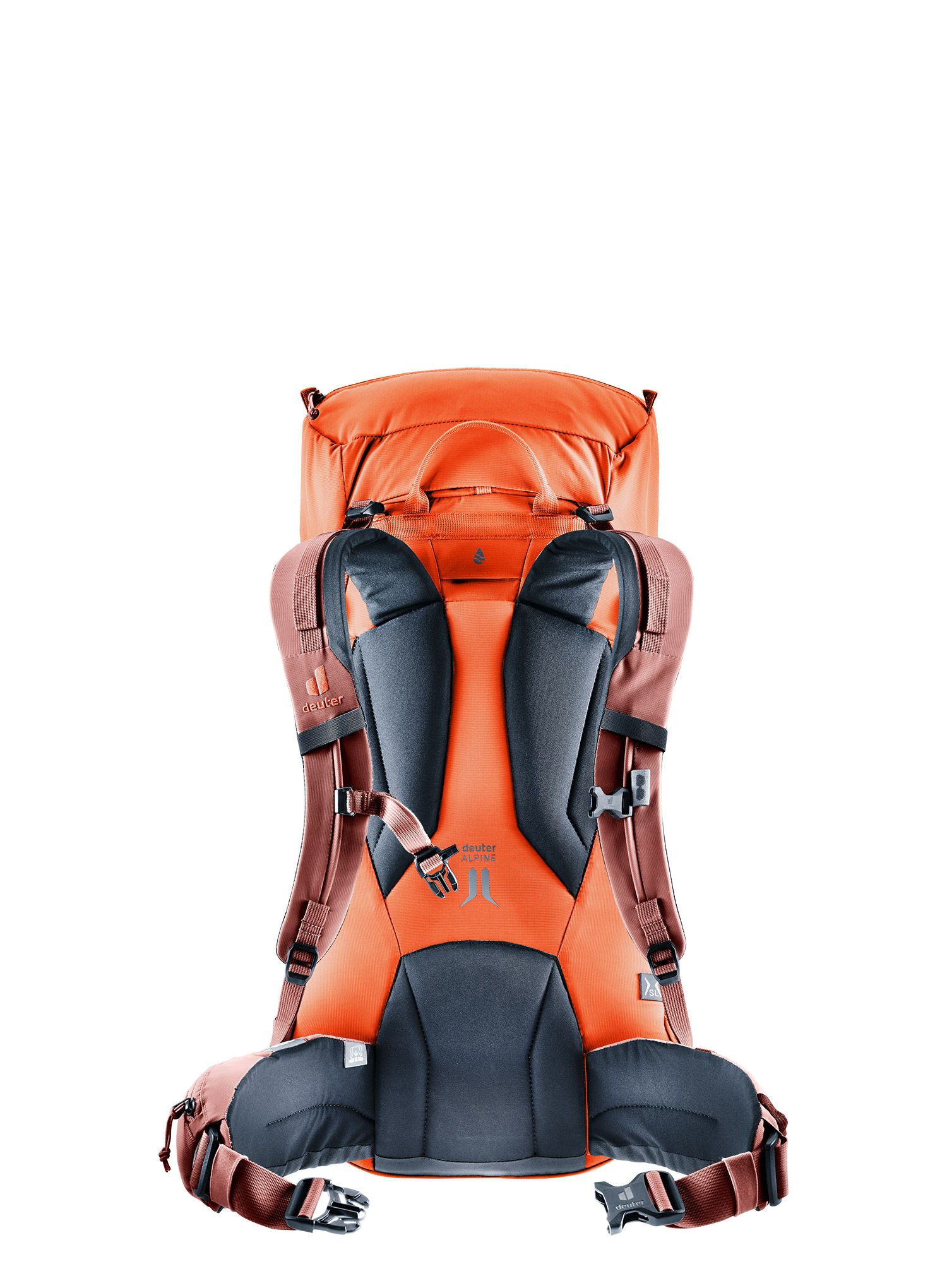 Ženski planinarski ruksak Deuter Guide 32+ SL - papaya/redwood