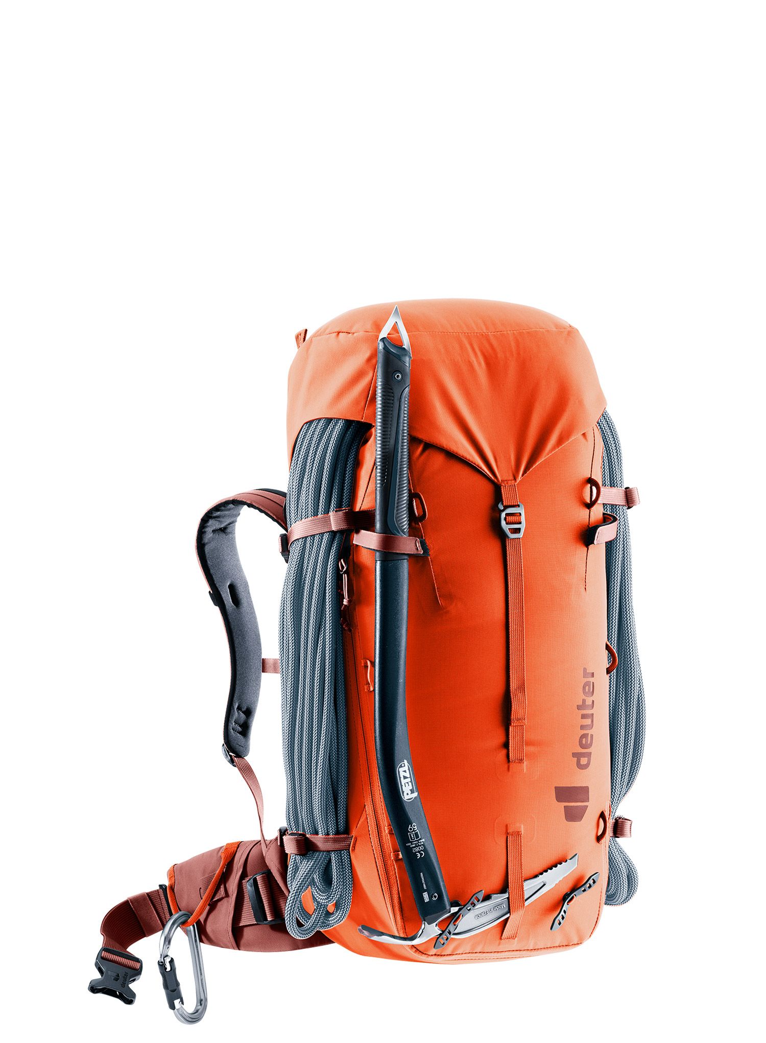 Ženski planinarski ruksak Deuter Guide 32+ SL - papaya/redwood
