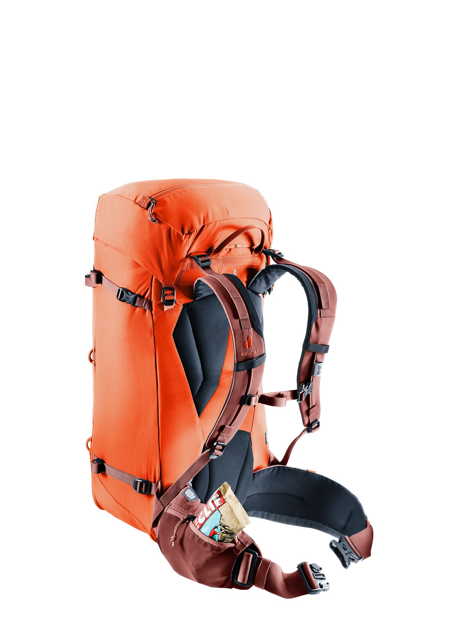Ženski planinarski ruksak Deuter Guide 32+ SL - papaya/redwood