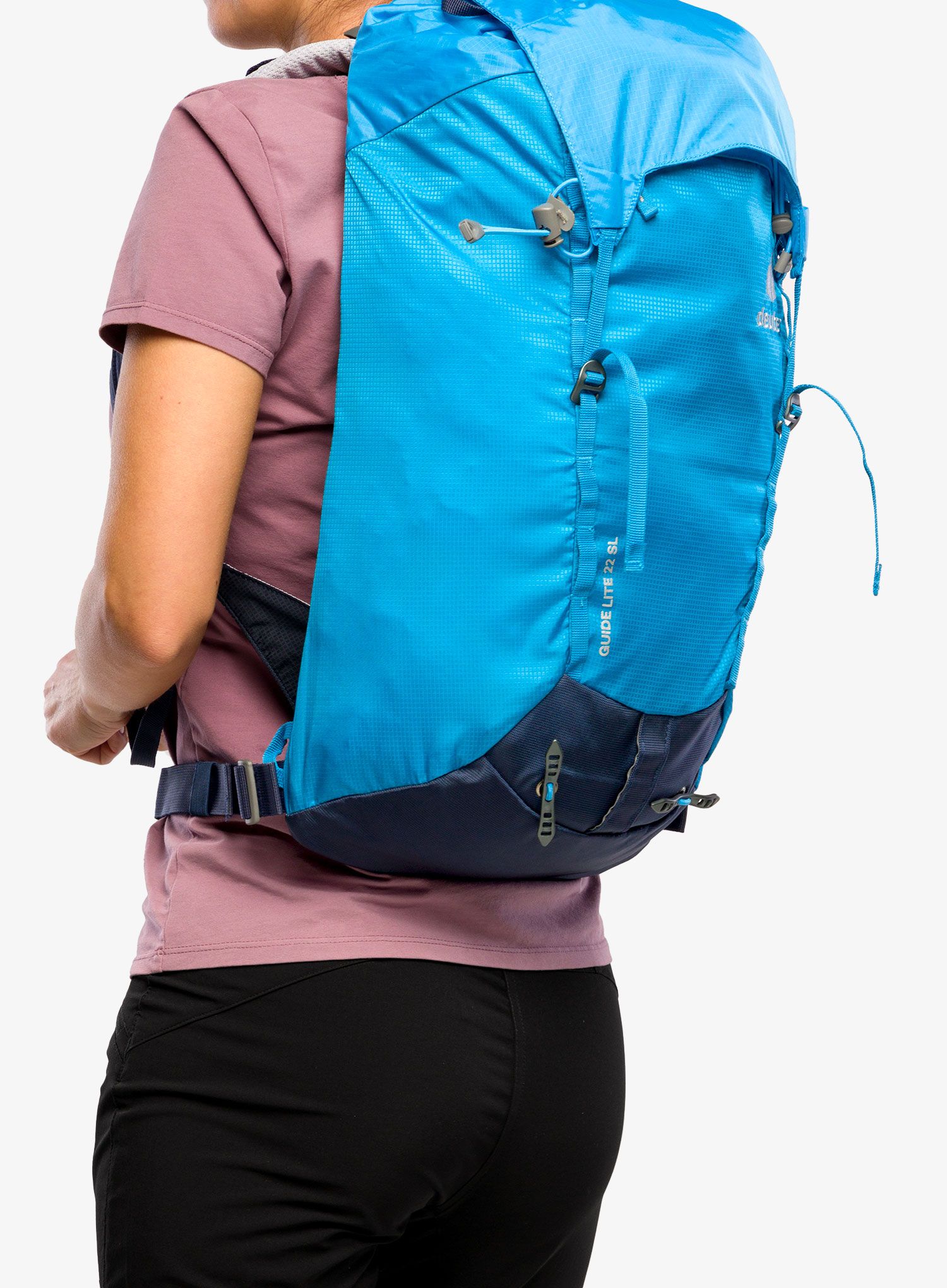 Ženski planinarski ruksak Deuter Guide Lite 22 SL - azure/navy